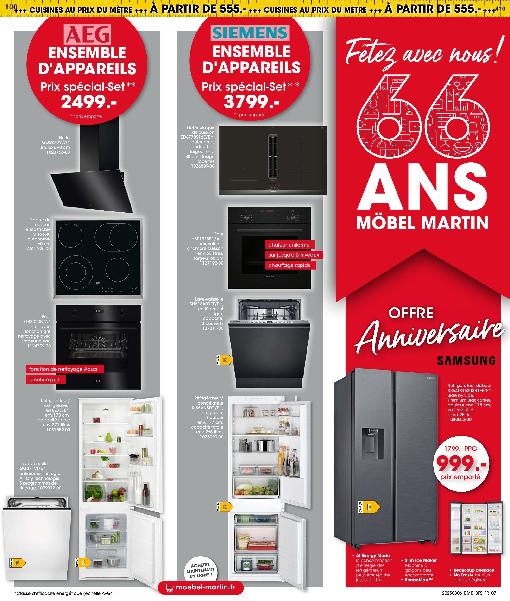 Möbel Martin - Möbel Martin: Offres hebdomadaires à partir du 05/08/2025 - promo en ligne | Page: 7 | Produits: Réfrigérateur, Congélateur, Four, Mètre Möbel Martin - Möbel Martin: Offres hebdomadaires à partir du 05/08/2025 - promo en ligne | Page: 7 | Produits: Réfrigérateur, Congélateur, Four, Mètre