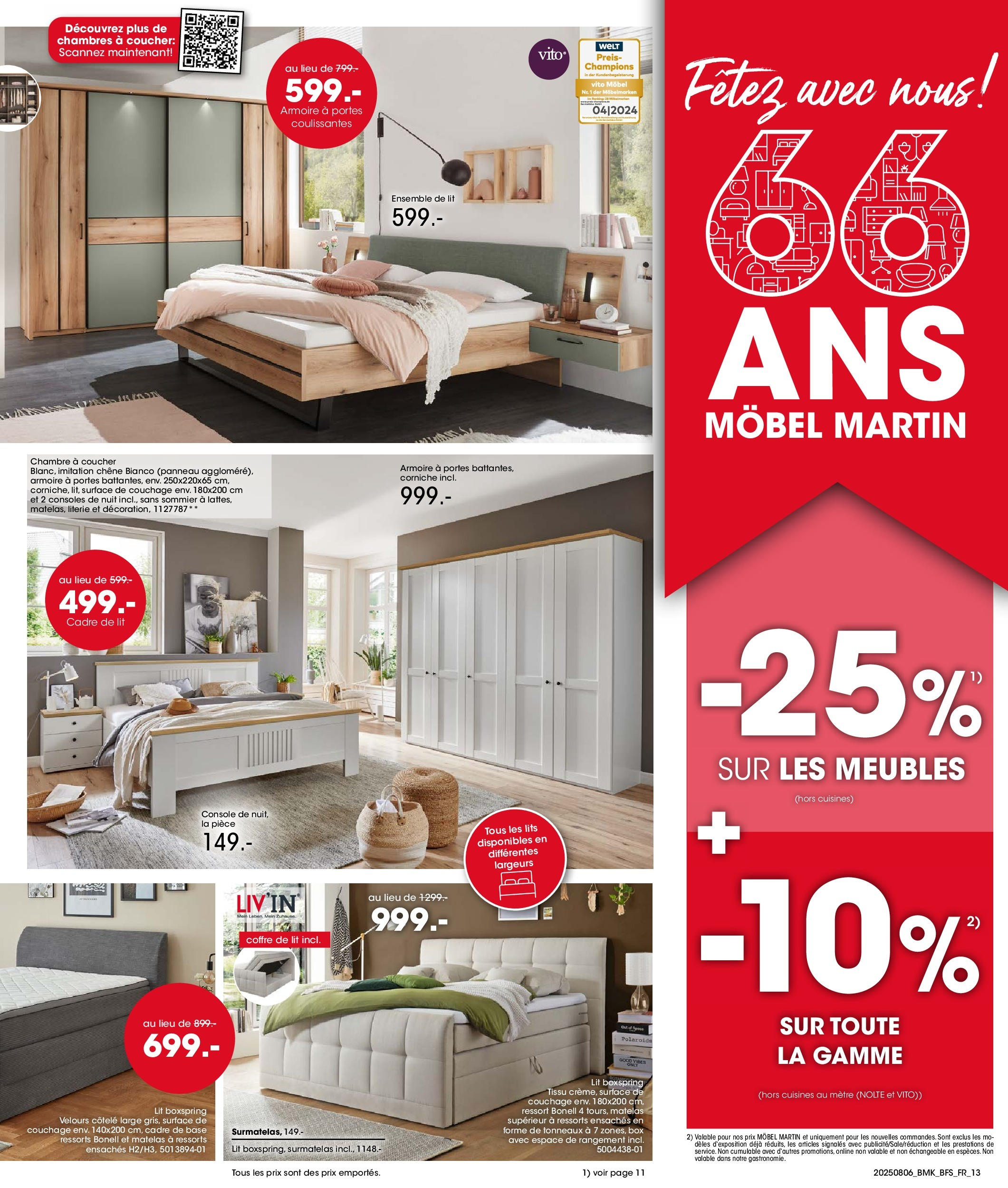 Möbel Martin - Möbel Martin: Offres hebdomadaires à partir du 05/08/2025 - promo en ligne | Page: 13 | Produits: Mètre, Lit, Matelas, Literie Möbel Martin - Möbel Martin: Offres hebdomadaires à partir du 05/08/2025 - promo en ligne | Page: 13 | Produits: Mètre, Lit, Matelas, Literie