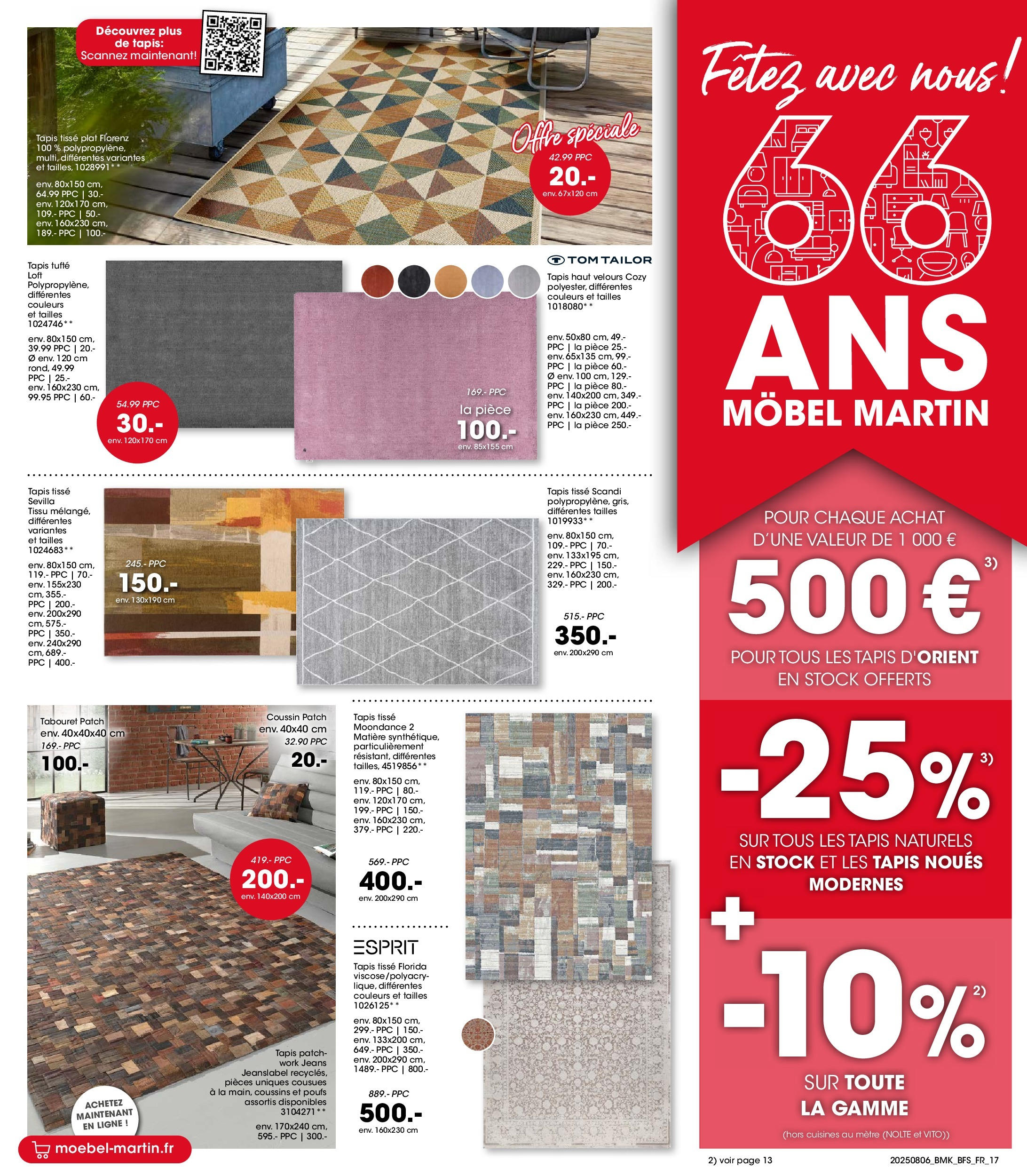 Möbel Martin - Möbel Martin: Offres hebdomadaires à partir du 05/08/2025 - promo en ligne | Page: 17 | Produits: Jeans, Mètre, Tapis Möbel Martin - Möbel Martin: Offres hebdomadaires à partir du 05/08/2025 - promo en ligne | Page: 17 | Produits: Jeans, Mètre, Tapis