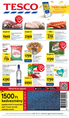 Tesco Hipermarket - Akciós újság  - amely érvényes a következő dátumtól: 07.08.2025