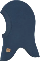 Mikk-Line Schlupfmütze mit Merinowolle, blau, Gr. 110/116