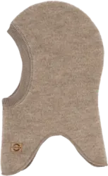 Mikk-Line Schlupfmütze mit Merinowolle, braun, Gr. 98/104