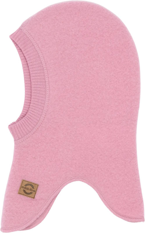 Mikk-Line Schlupfmütze mit Merinowolle, rosa, Gr. 74/80
