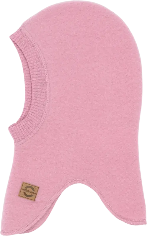 Mikk-Line Schlupfmütze mit Merinowolle, rosa, Gr. 74/80