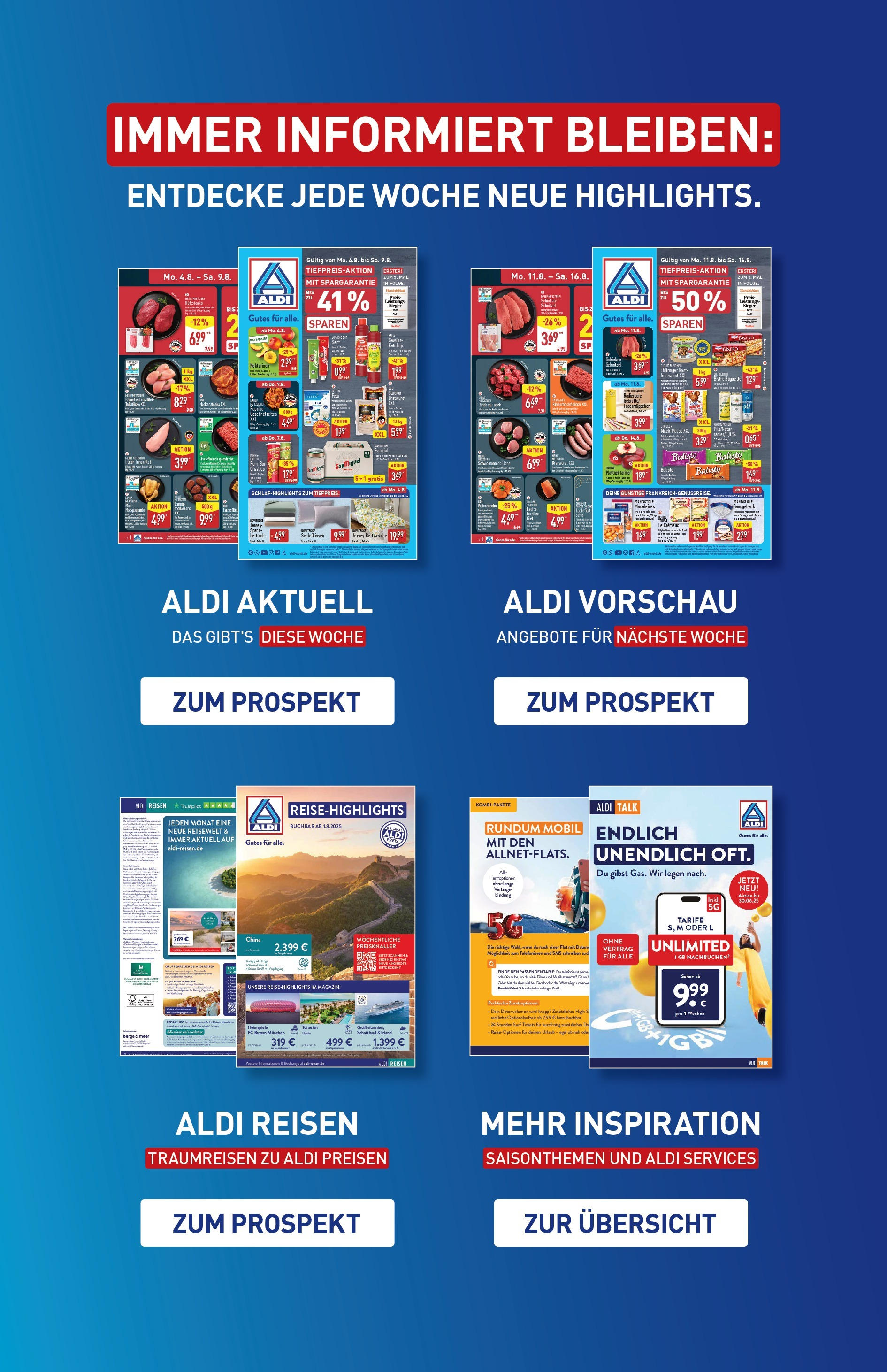 Aldi Prospekt 	 (ab 04.08.2025) » Angebote Online | Seite: 45 | Produkte: Bratwurst, Baguette, Schnitzel, Wurst