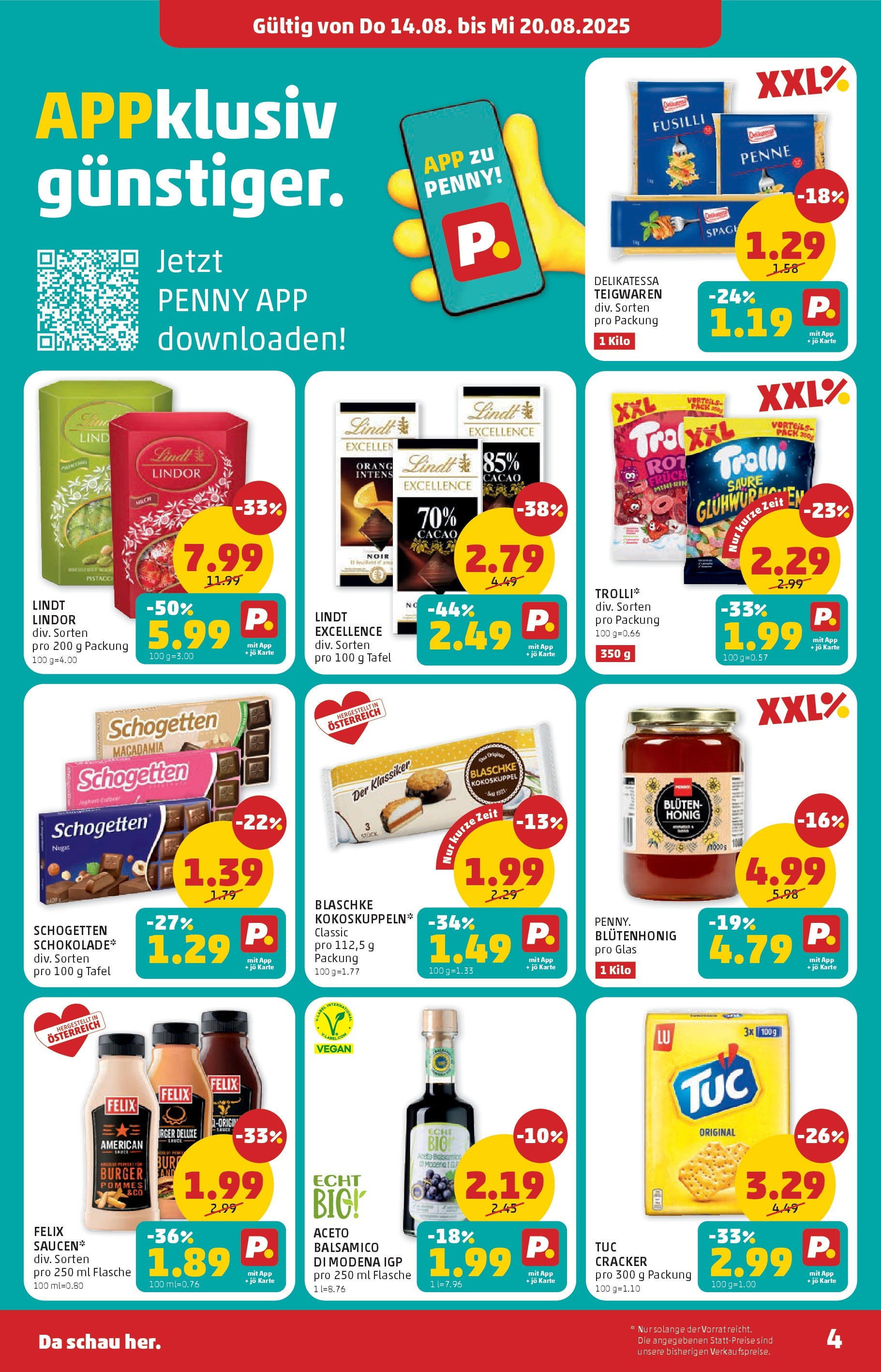 Penny Markt Flugblatt ab (14.08.2025) - Angebote, Prospekt | Seite: 4