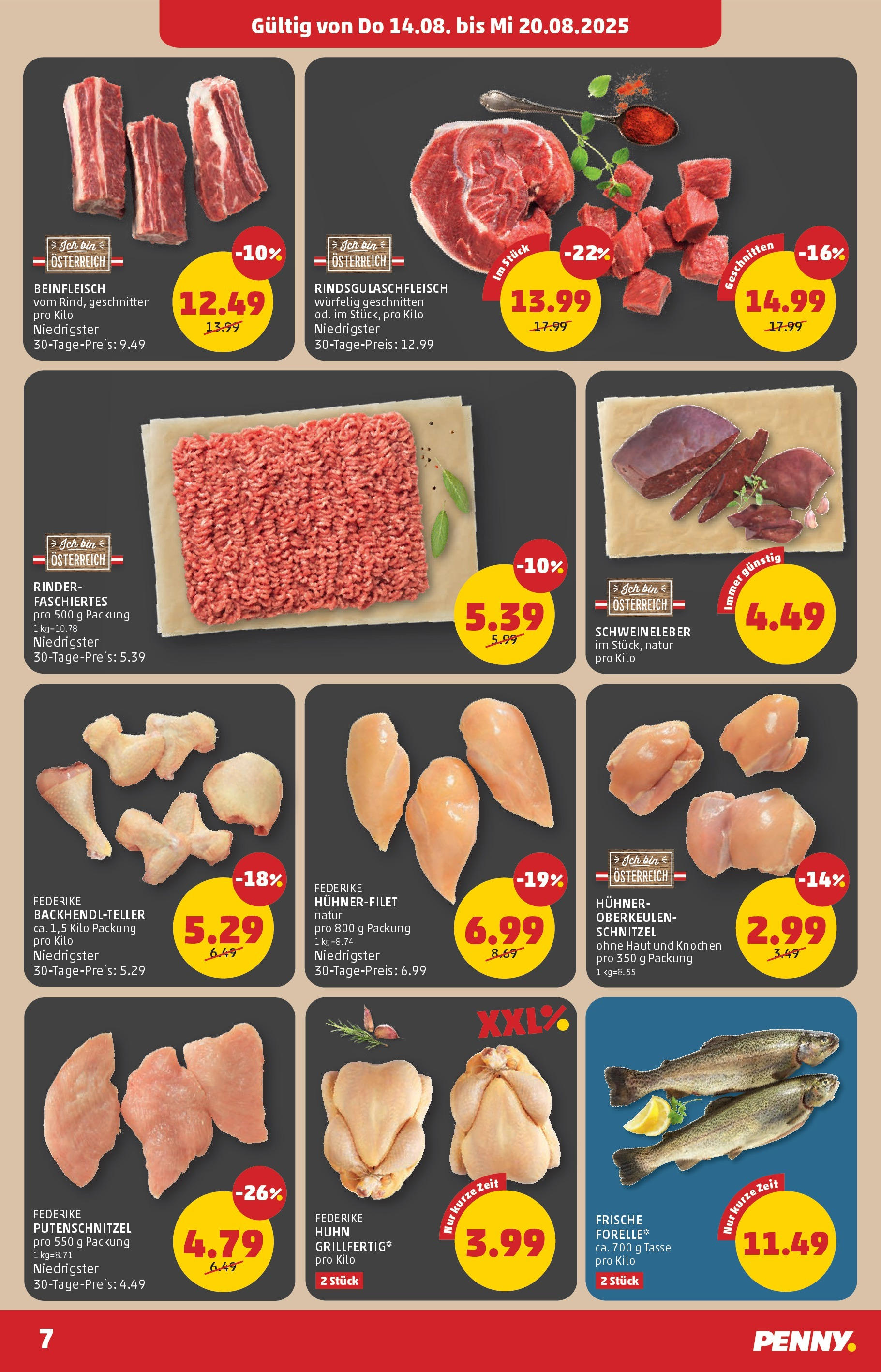 Penny Markt Flugblatt ab (14.08.2025) - Angebote, Prospekt | Seite: 7