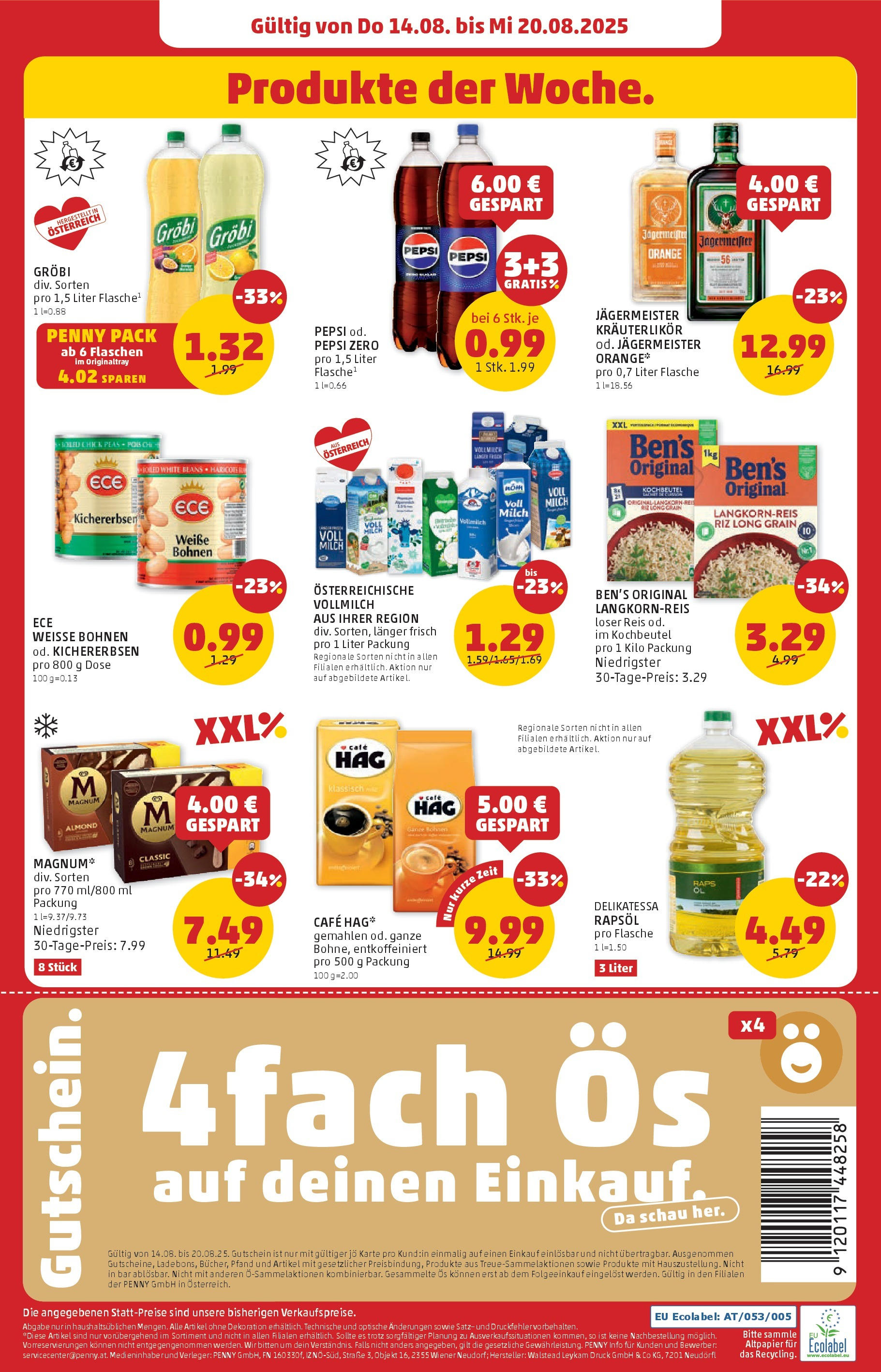 Penny Markt Flugblatt ab (14.08.2025) - Angebote, Prospekt | Seite: 24 | Produkte: Milch, Reis