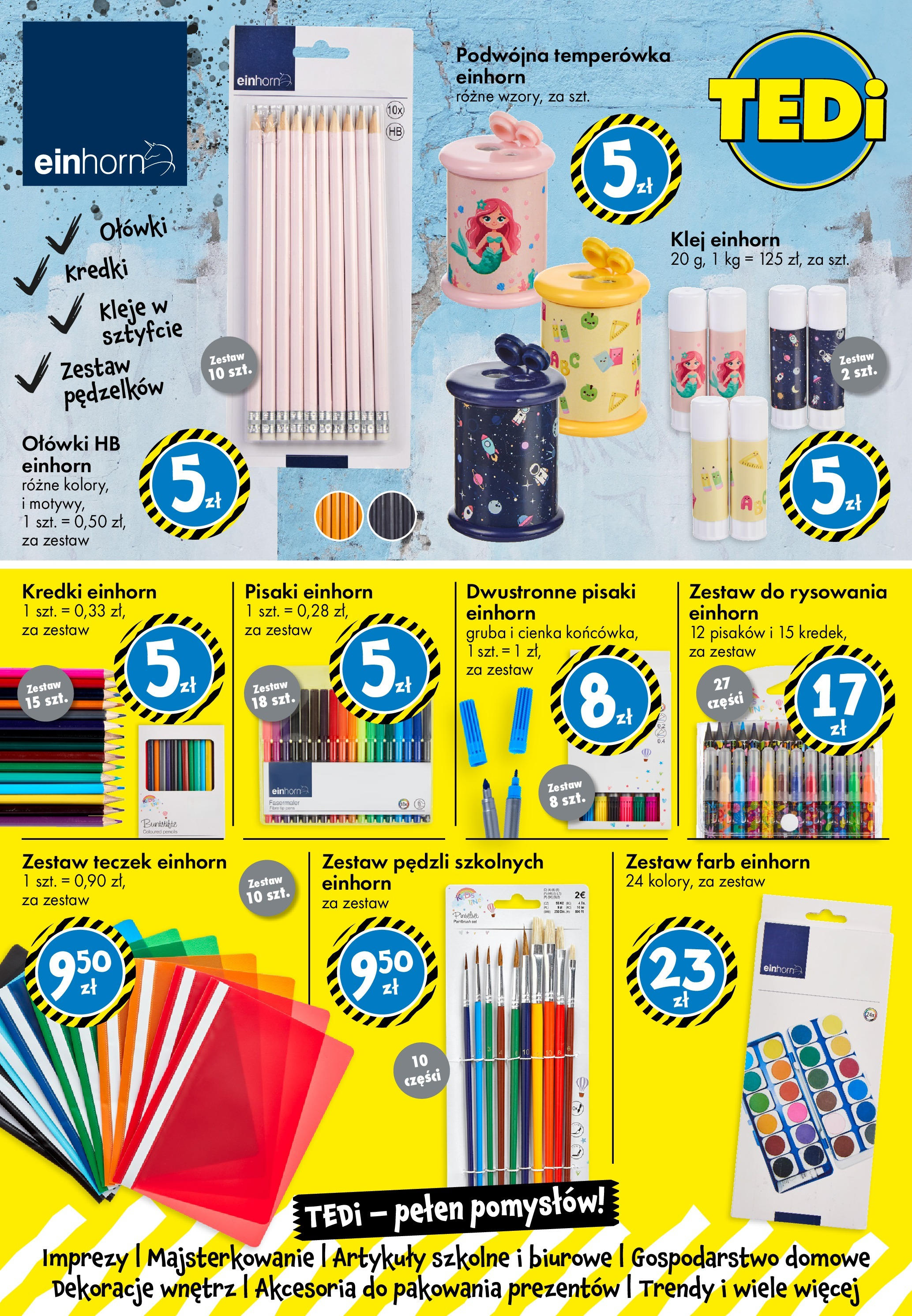 TEDi Gazetka od (08.08.2025 - 16.08.2025) | Strona: 12 | Produkty: Temperówka, Artykuły szkolne TEDi Gazetka od (08.08.2025 - 16.08.2025) | Strona: 12 | Produkty: Temperówka, Artykuły szkolne
