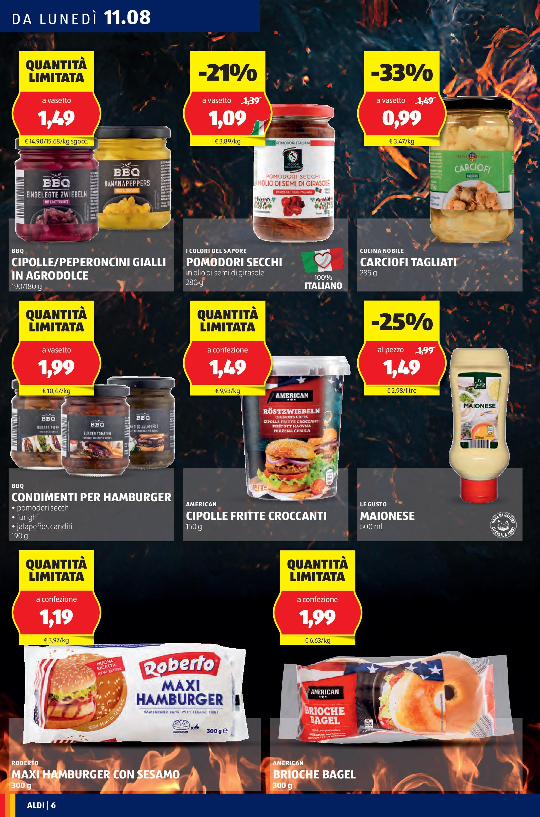 Aldi - A Ferragosto griglia il risparmio! dal 10/08/2025 anteprima > nuovo offerte!β³ | Pagina: 6 | Prodotti: Olio, Funghi, Carciofi, Pomodori secchi Nuovo Aldi - A Ferragosto griglia il risparmio! dal 10/08/2025 > offerte anteprima ποΈ | Pagina: 6 | Prodotti: Olio, Funghi, Carciofi, Pomodori secchi