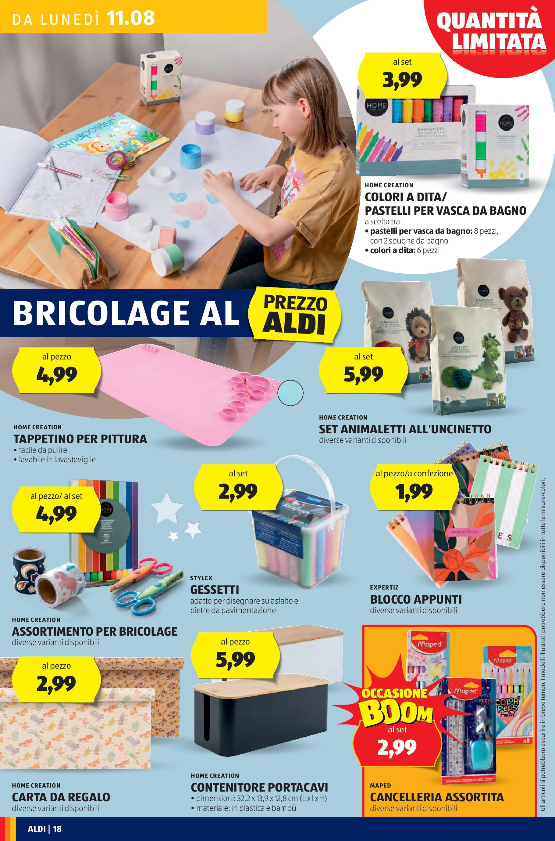 Aldi - A Ferragosto griglia il risparmio! dal 10/08/2025 anteprima > nuovo offerte!β³ | Pagina: 18 | Prodotti: Lavastoviglie, Pittura, Contenitore, Pastelli Nuovo Aldi - A Ferragosto griglia il risparmio! dal 10/08/2025 > offerte anteprima ποΈ | Pagina: 18 | Prodotti: Lavastoviglie, Pittura, Contenitore, Pastelli