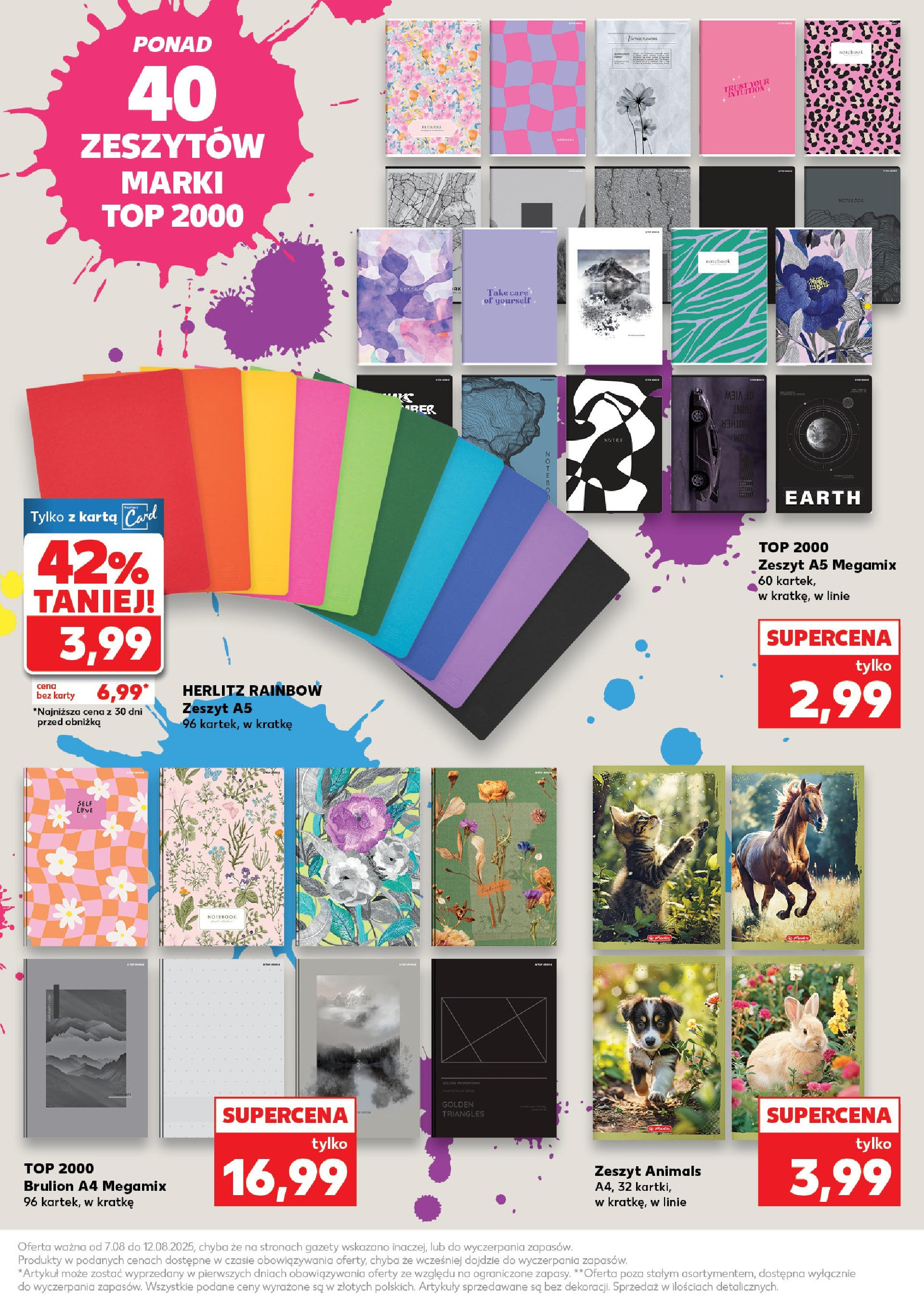 Kaufland gazetka - Do Szkoły Like A Szef od 07.08.2025 - od jutra PDF | Strona: 13 | Produkty: Karta, Top, Notebook, Zeszyt