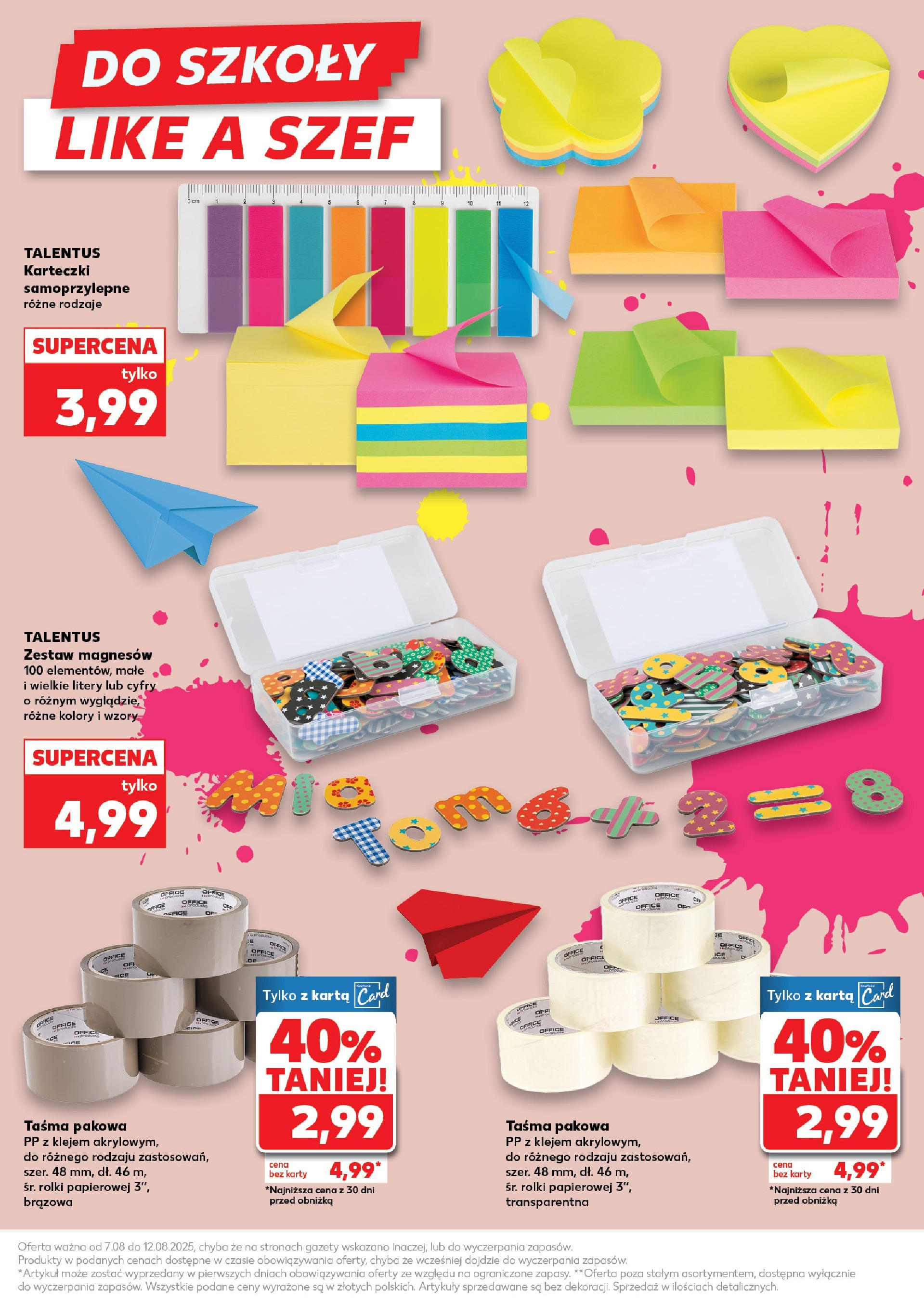 Kaufland gazetka - Do Szkoły Like A Szef od 07.08.2025 - od jutra PDF | Strona: 33 | Produkty: Karta, Rolki