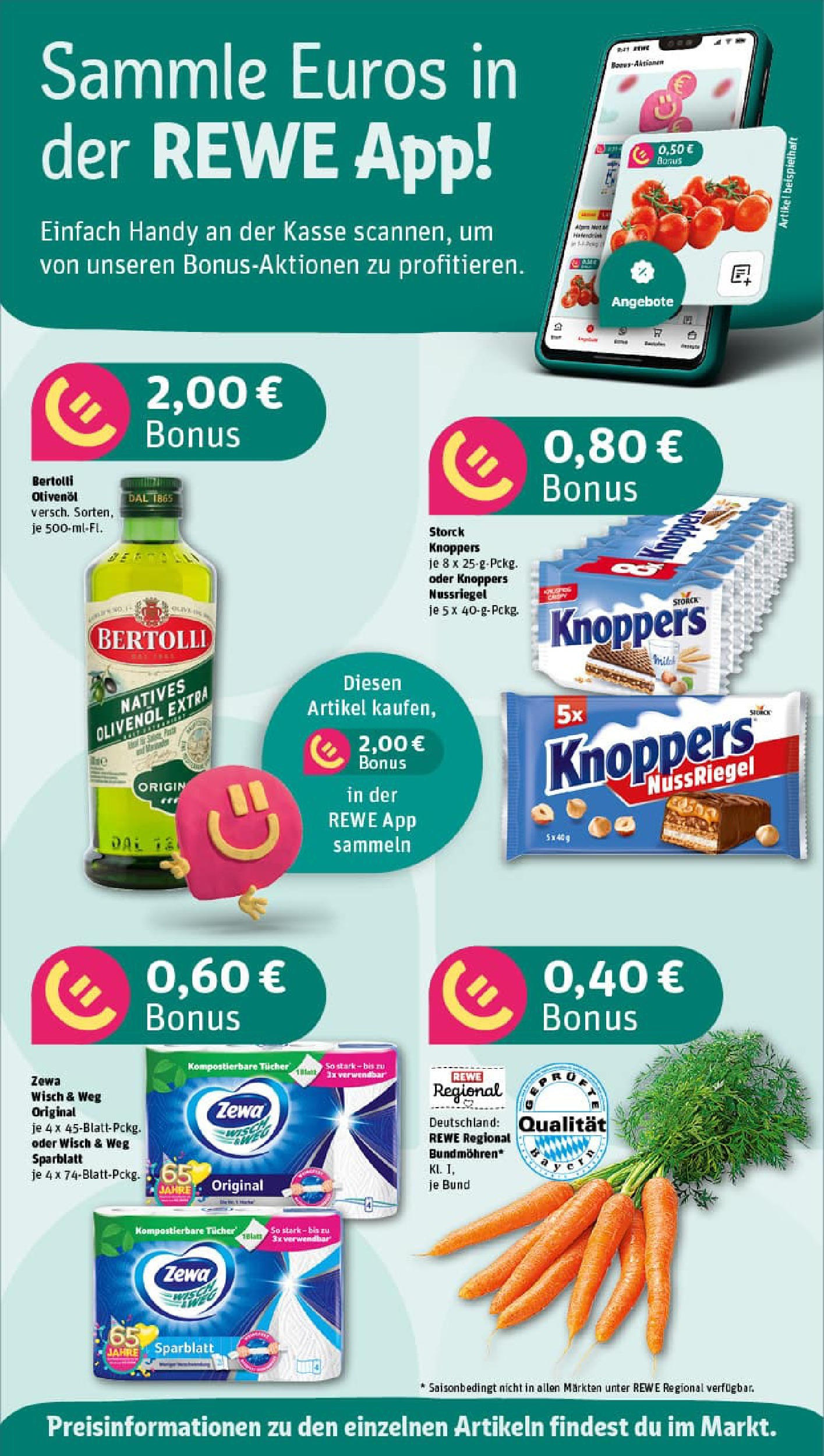 REWE Prospekt ab 11.08.2025 zum Blättern » Angebote | Seite: 2 | Produkte: Olivenol, Bertolli olivenol, Zewa, Haferdrink