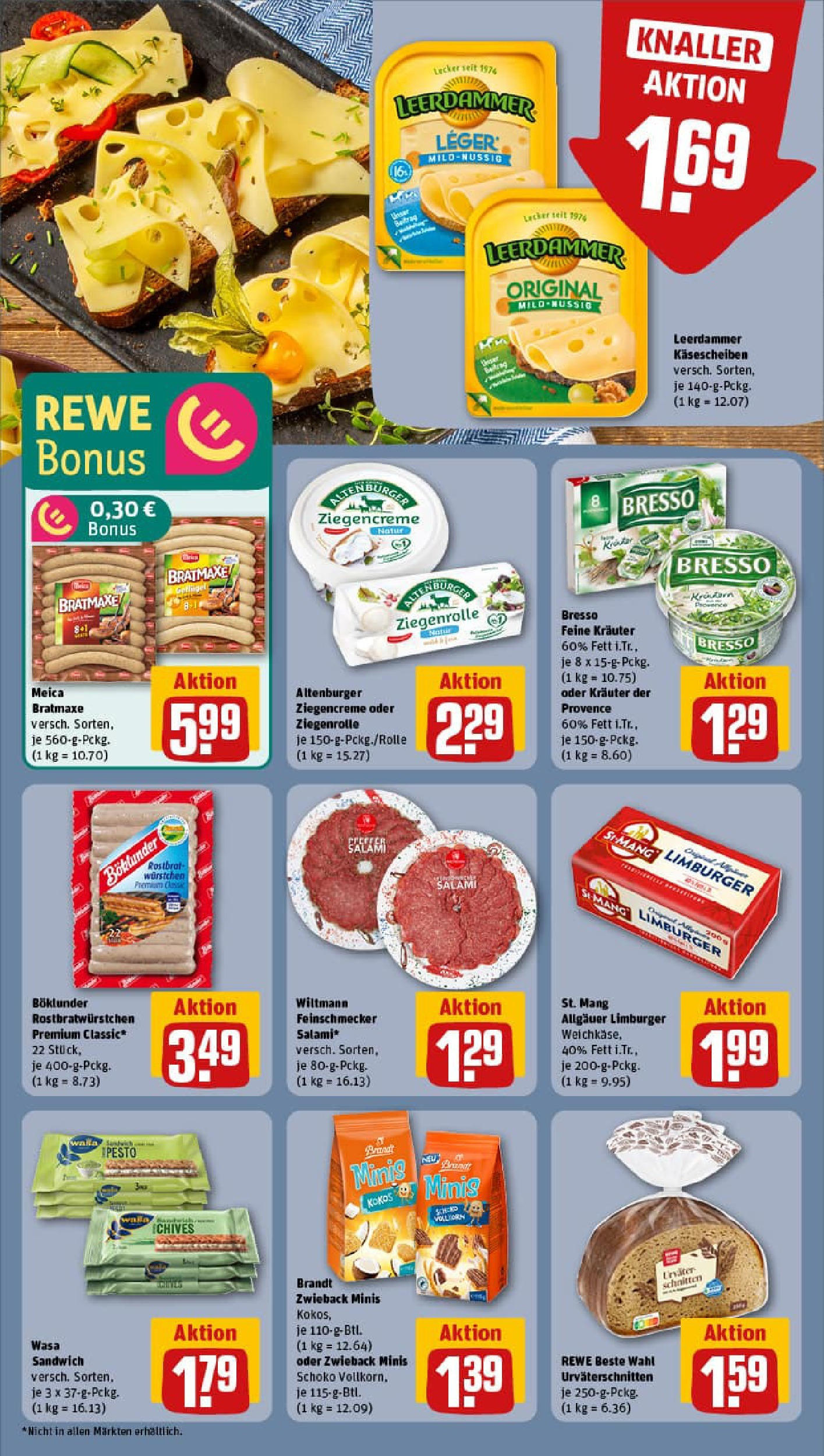 REWE Prospekt ab 10.08.2025 zum Blättern » Angebote | Seite: 10 | Produkte: Bresso, Leerdammer, Meica, Salami REWE Prospekt ab 10.08.2025 zum Blättern » Angebote | Seite: 10 | Produkte: Bresso, Leerdammer, Meica, Salami