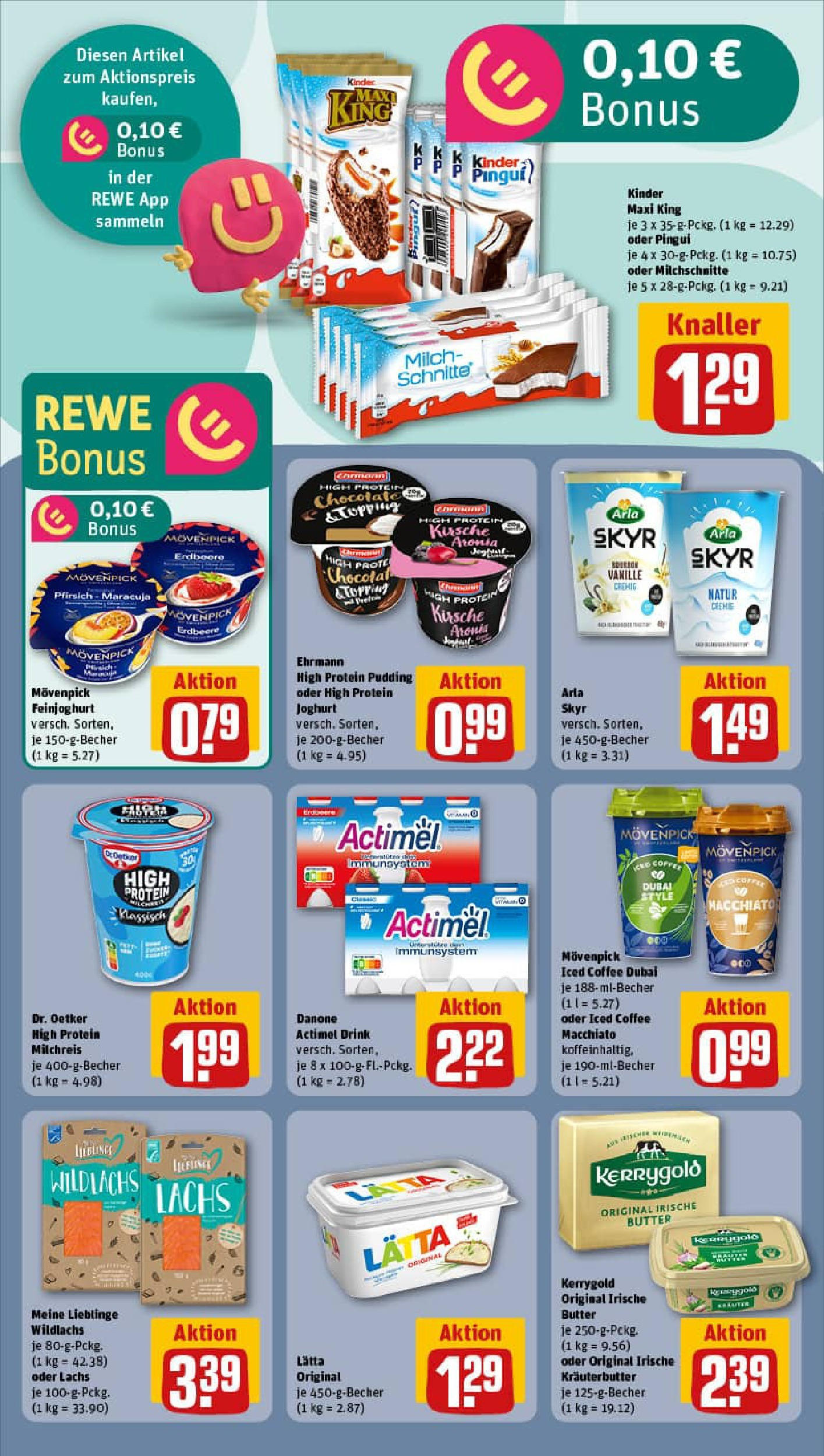REWE Prospekt ab 10.08.2025 zum Blättern » Angebote | Seite: 11 | Produkte: Milch, Skyr, Lachs, Lätta REWE Prospekt ab 10.08.2025 zum Blättern » Angebote | Seite: 11 | Produkte: Milch, Skyr, Lachs, Lätta
