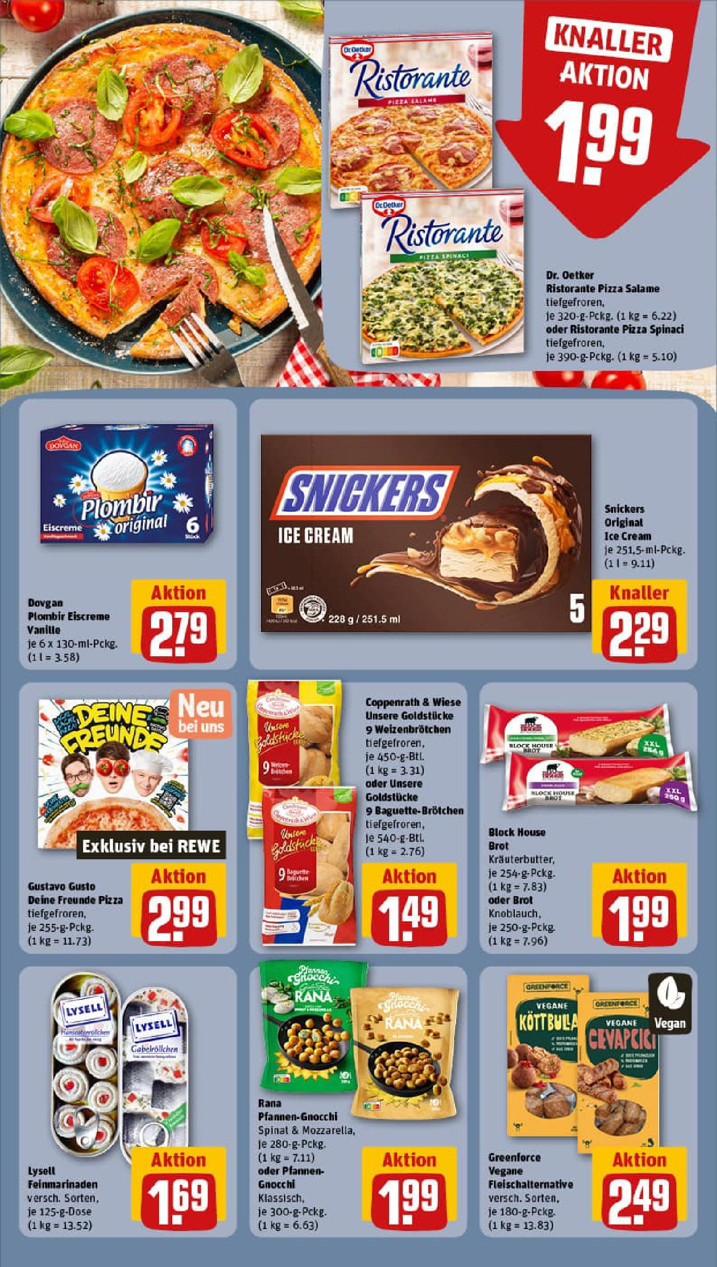 REWE Prospekt ab 10.08.2025 zum Blättern » Angebote | Seite: 12 | Produkte: Ristorante, Cevapcici, Eiscreme, Brot REWE Prospekt ab 10.08.2025 zum Blättern » Angebote | Seite: 12 | Produkte: Ristorante, Cevapcici, Eiscreme, Brot