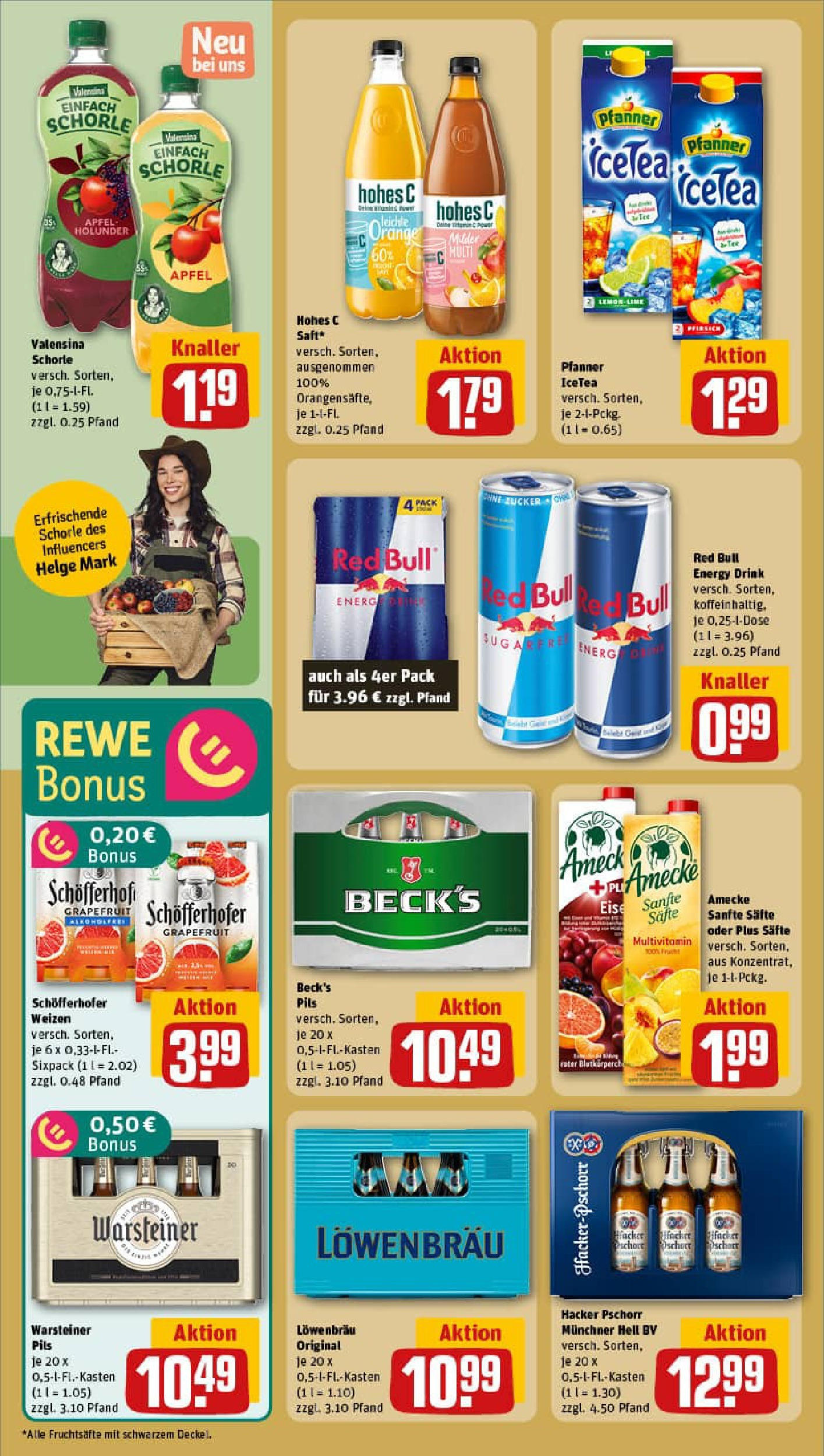 REWE Prospekt ab 11.08.2025 zum Blättern » Angebote | Seite: 14 | Produkte: Red bull, Äpfel, Valensina, Zucker REWE Prospekt ab 11.08.2025 zum Blättern » Angebote | Seite: 14 | Produkte: Red bull, Äpfel, Valensina, Zucker