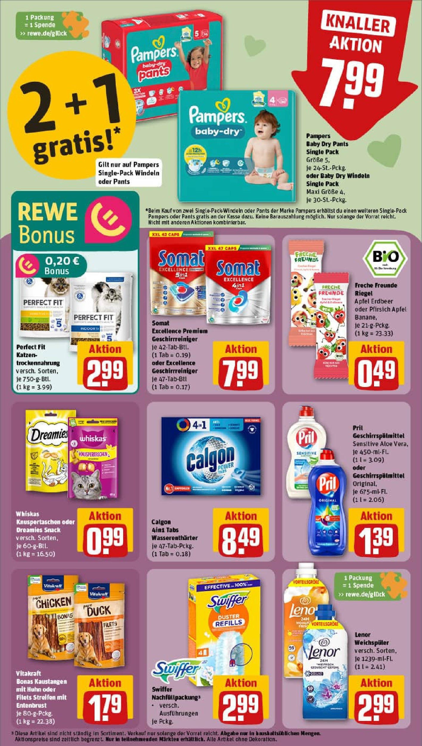 REWE Prospekt ab 10.08.2025 zum Blättern » Angebote | Seite: 22 | Produkte: Lenor, Äpfel, Swiffer, Whiskas REWE Prospekt ab 10.08.2025 zum Blättern » Angebote | Seite: 22 | Produkte: Lenor, Äpfel, Swiffer, Whiskas
