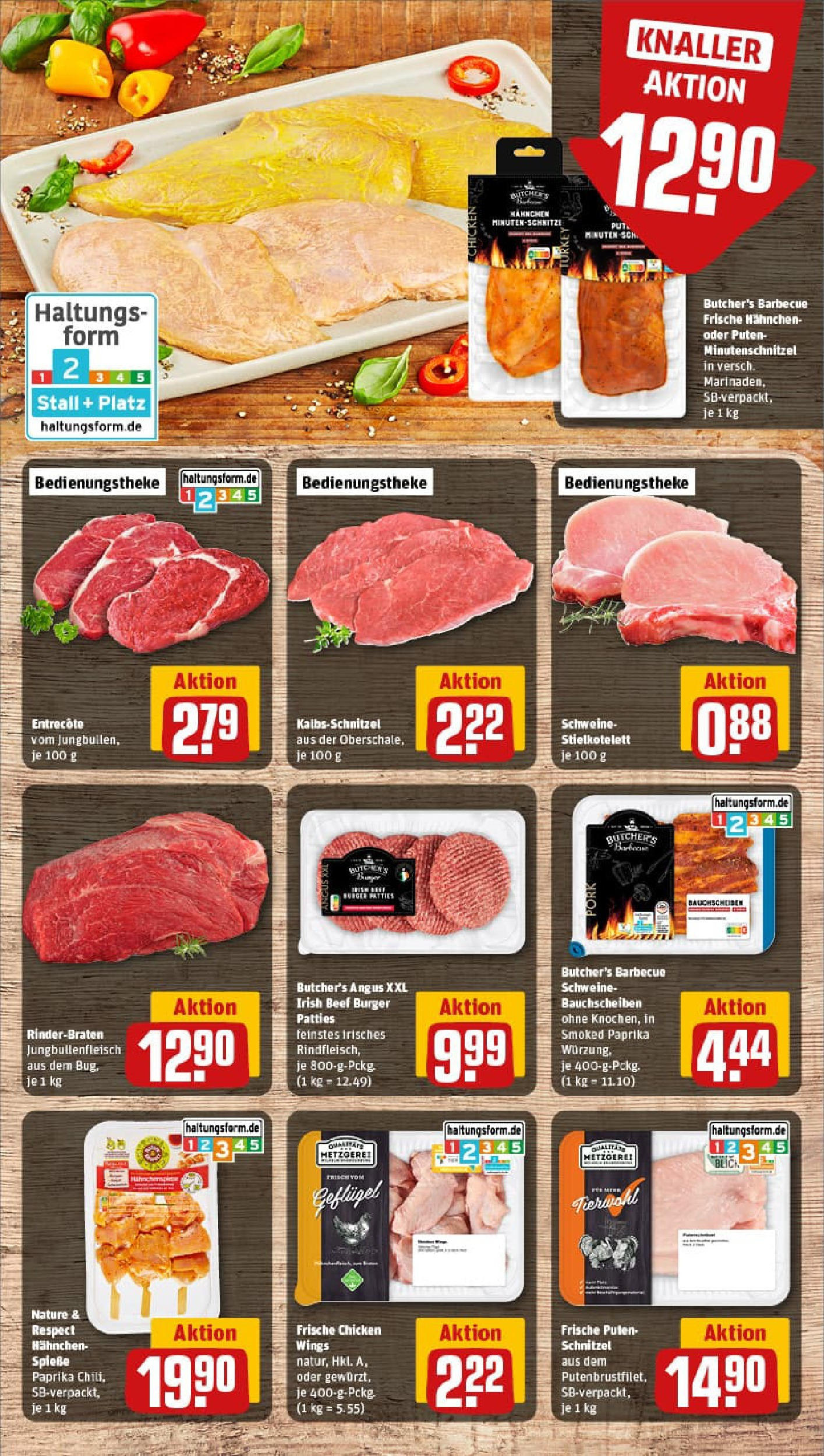 REWE Prospekt ab 10.08.2025 zum Blättern » Angebote | Seite: 8 | Produkte: Burger, Entrecote, Schnitzel, Paprika REWE Prospekt ab 10.08.2025 zum Blättern » Angebote | Seite: 8 | Produkte: Burger, Entrecote, Schnitzel, Paprika