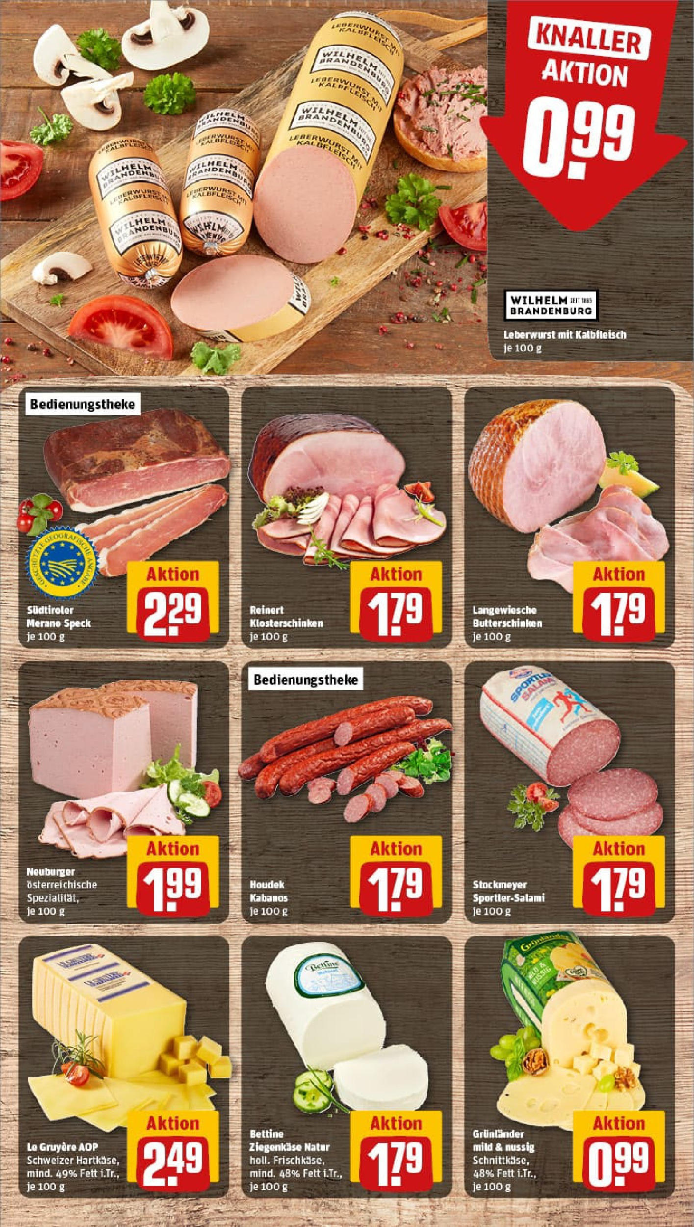 REWE Prospekt ab 10.08.2025 zum Blättern » Angebote | Seite: 9 | Produkte: Ziegenkäse, Grunlander, Salami REWE Prospekt ab 10.08.2025 zum Blättern » Angebote | Seite: 9 | Produkte: Ziegenkäse, Grunlander, Salami