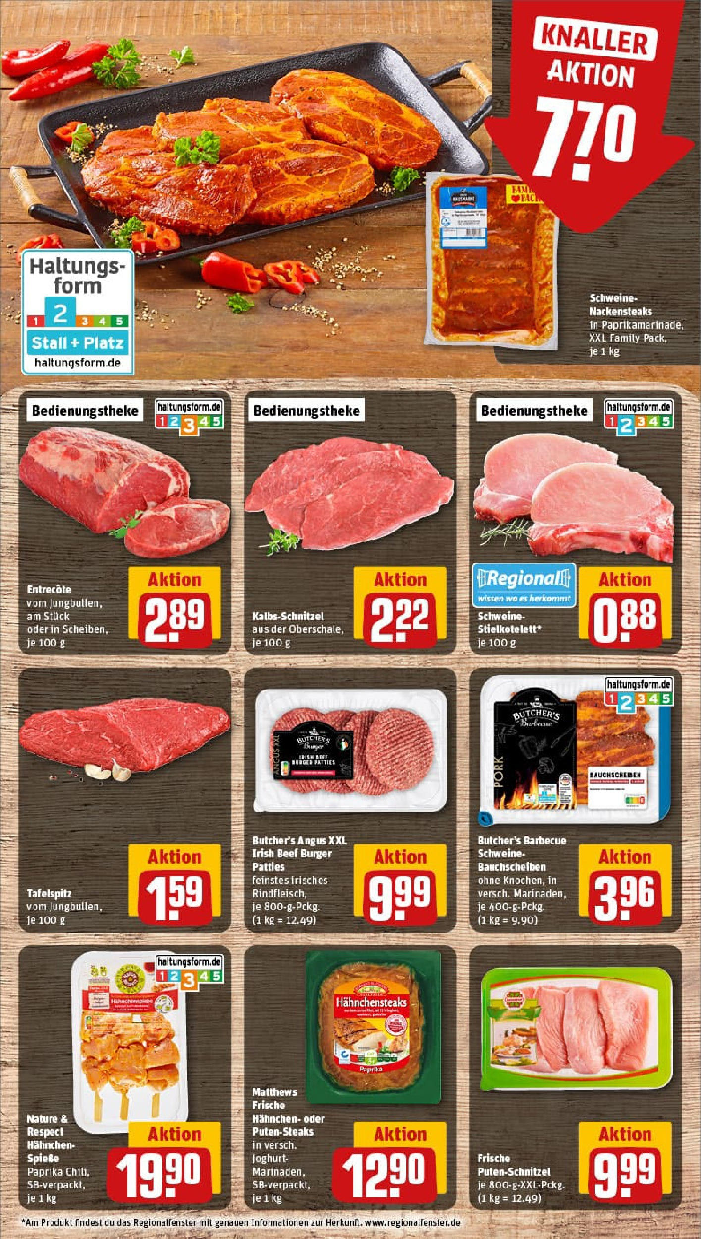 REWE Prospekt ab 11.08.2025 zum Blättern » Angebote | Seite: 8 | Produkte: Spieße, Entrecote, Schnitzel, Putenschnitzel REWE Prospekt ab 11.08.2025 zum Blättern » Angebote | Seite: 8 | Produkte: Spieße, Entrecote, Schnitzel, Putenschnitzel