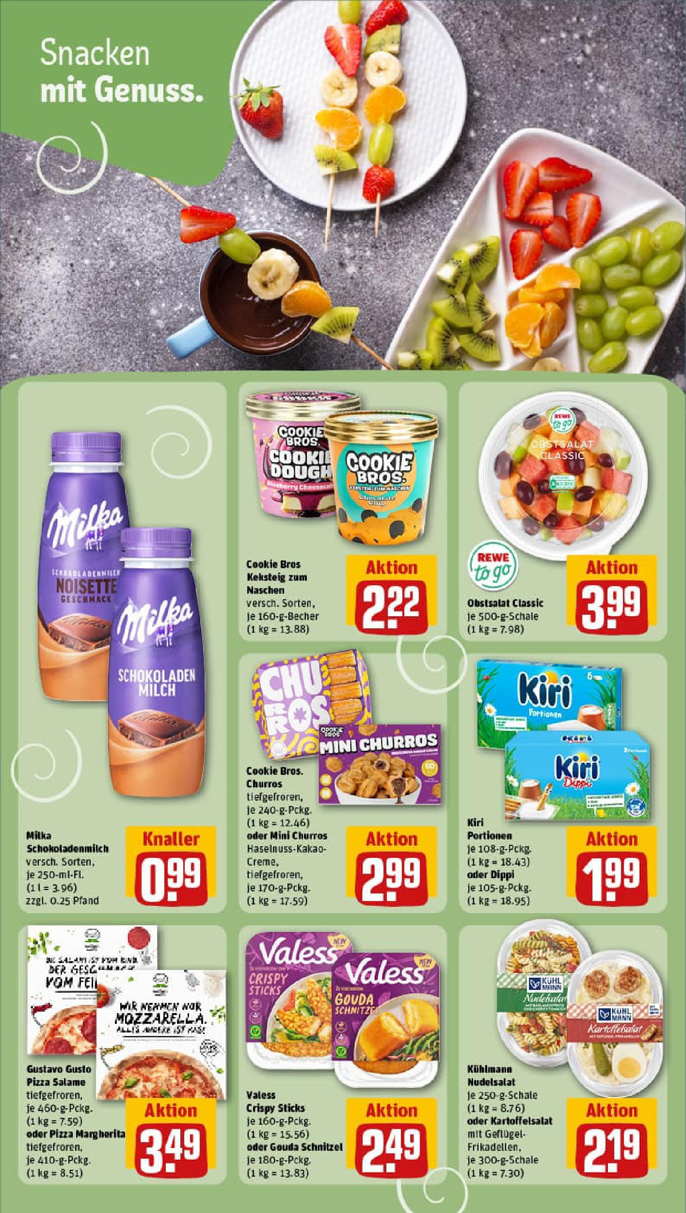 REWE Prospekt ab 10.08.2025 zum Blättern » Angebote | Seite: 16 | Produkte: Gustavo gusto, Milch, Milka, Pizza REWE Prospekt ab 10.08.2025 zum Blättern » Angebote | Seite: 16 | Produkte: Gustavo gusto, Milch, Milka, Pizza