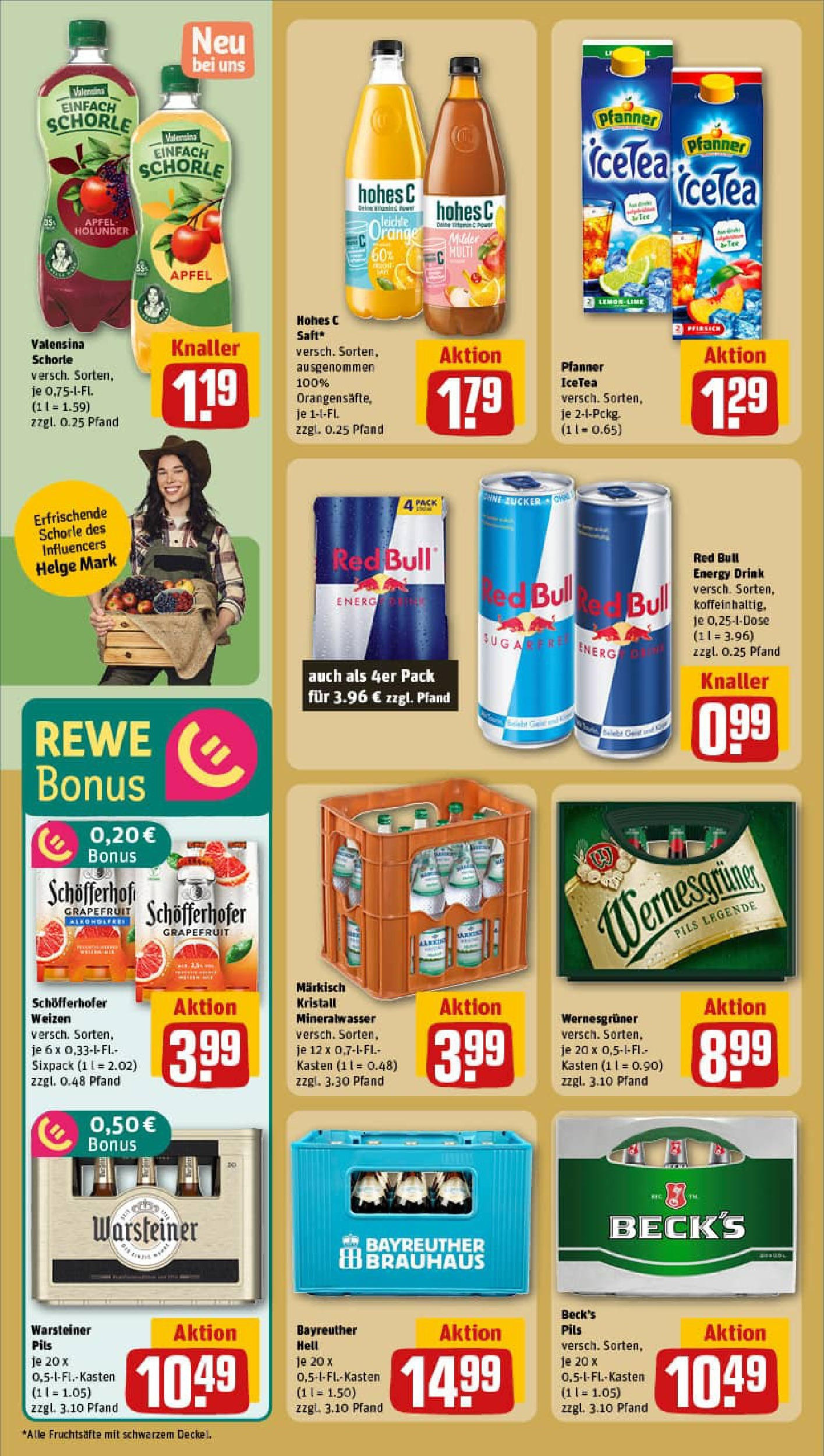 REWE Prospekt ab 11.08.2025 zum Blättern » Angebote | Seite: 20 | Produkte: Grapefruit, Zucker, Warsteiner, Hohes c REWE Prospekt ab 11.08.2025 zum Blättern » Angebote | Seite: 20 | Produkte: Grapefruit, Zucker, Warsteiner, Hohes c