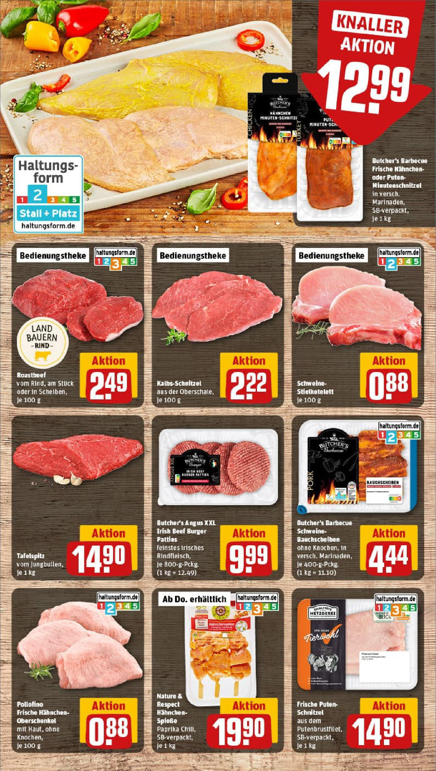 REWE Prospekt ab 11.08.2025 zum Blättern » Angebote | Seite: 8 | Produkte: Tafelspitz, Pute, Schnitzel, Paprika