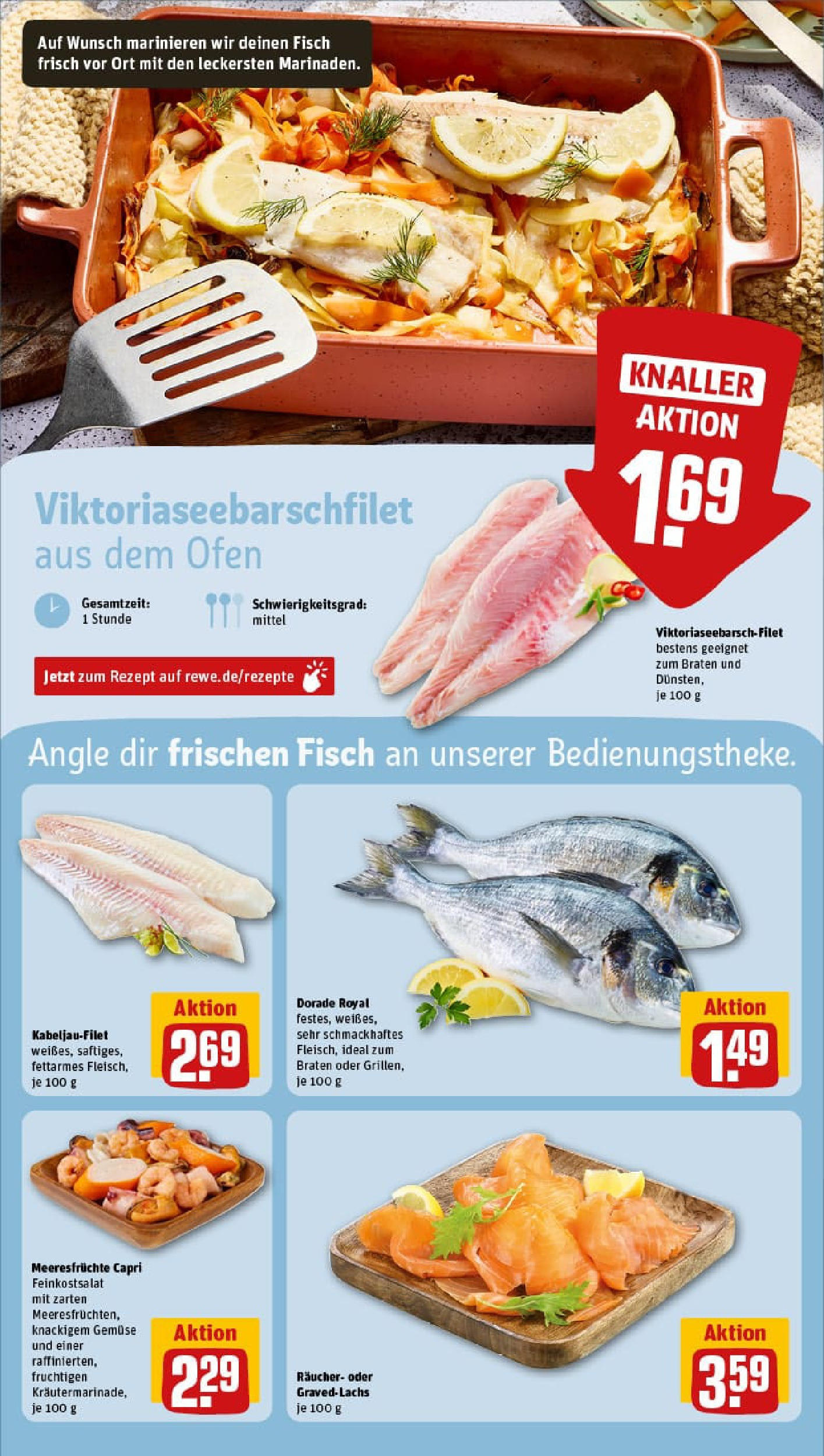 REWE Prospekt ab 10.08.2025 zum Blättern » Angebote | Seite: 29 | Produkte: Dorade, Fisch, Lachs, Meeresfrüchte REWE Prospekt ab 10.08.2025 zum Blättern » Angebote | Seite: 29 | Produkte: Dorade, Fisch, Lachs, Meeresfrüchte