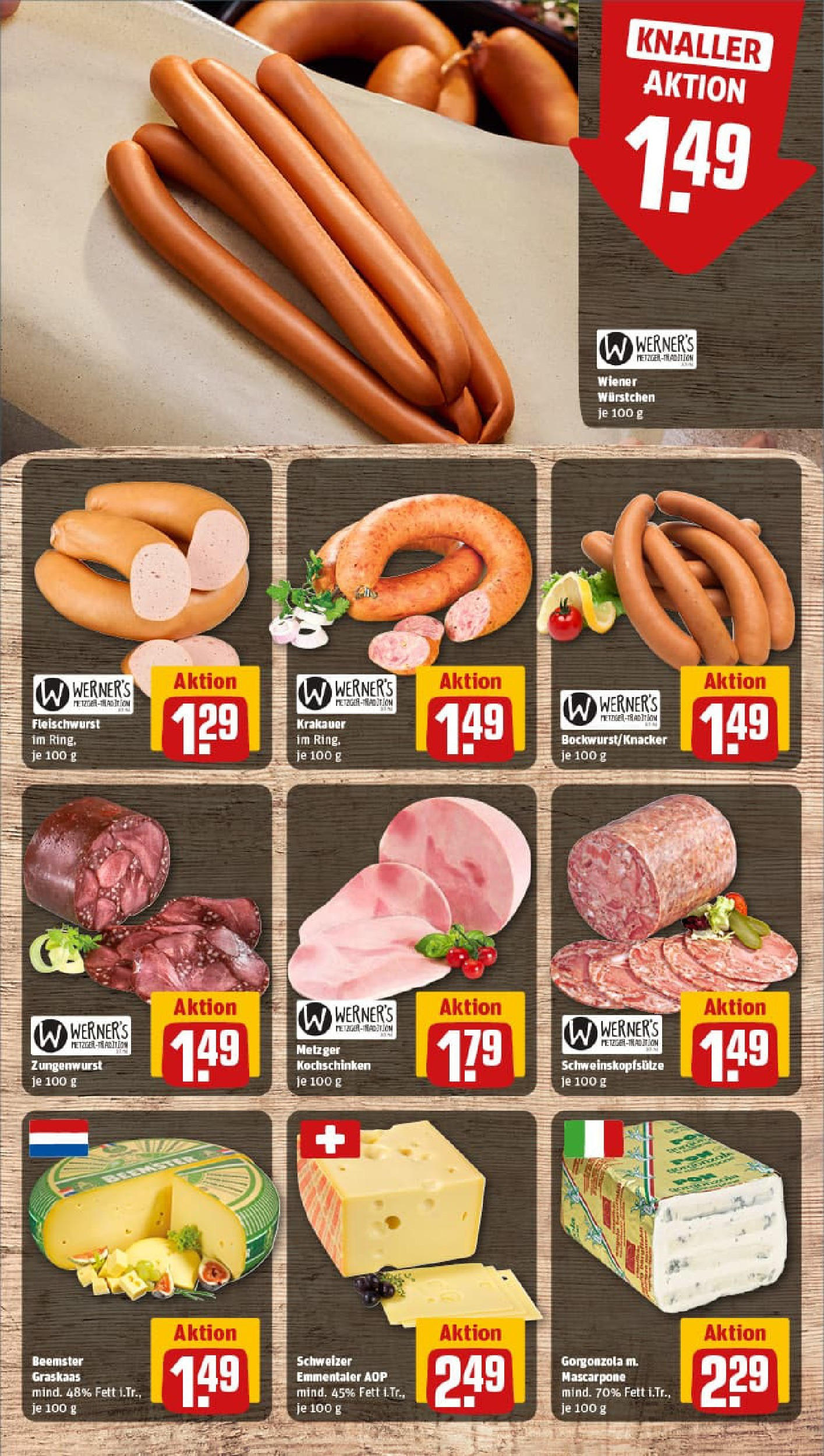 REWE Prospekt ab 11.08.2025 zum Blättern » Angebote | Seite: 9 | Produkte: Wiener wurstchen, Mascarpone