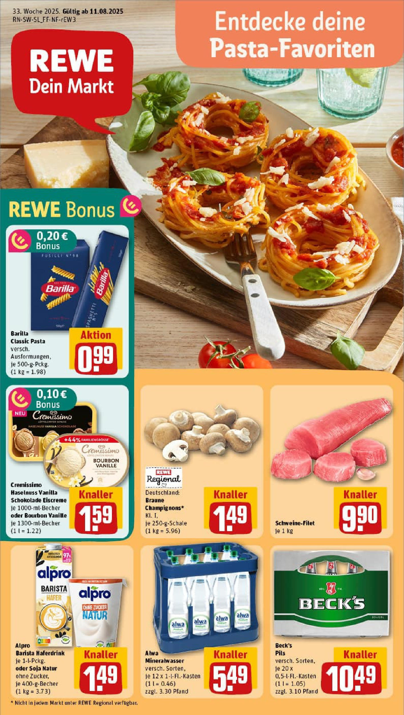REWE Prospekt ab 11.08.2025 nächste Woche - Prospekt Schmelz	