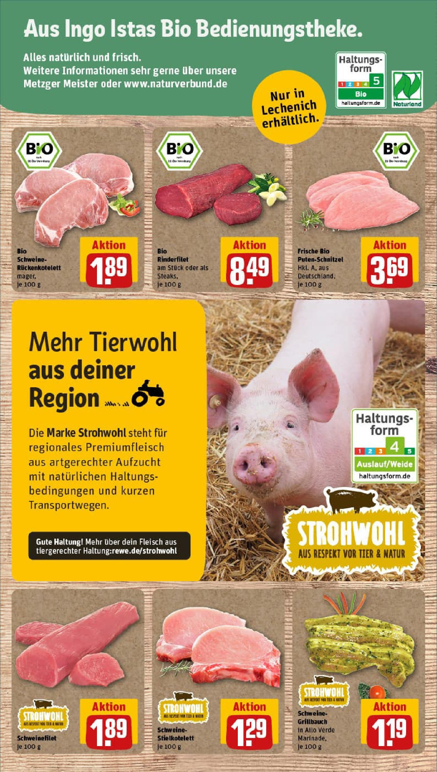 REWE Prospekt ab 11.08.2025 zum Blättern » Angebote | Seite: 27 | Produkte: Rinderfilet, Schweinefilet, Putenschnitzel, Fleisch