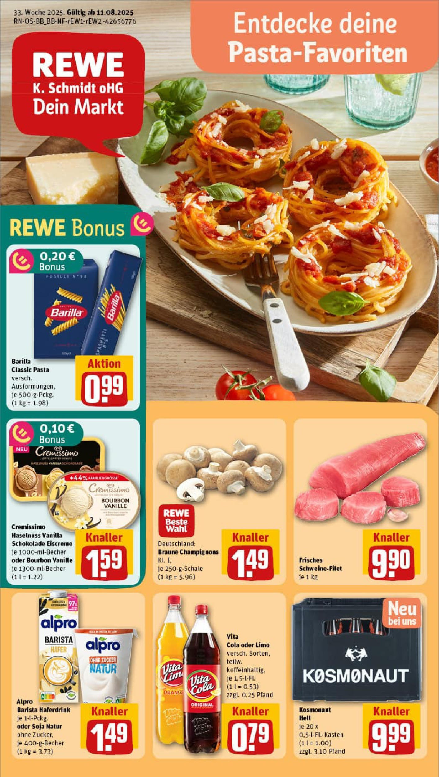 REWE Prospekt ab 10.08.2025 nächste Woche - Prospekt Berlin Vorschau von dem Prospekt des Geschäftes Rewe, gültig ab dem 10.08.2025