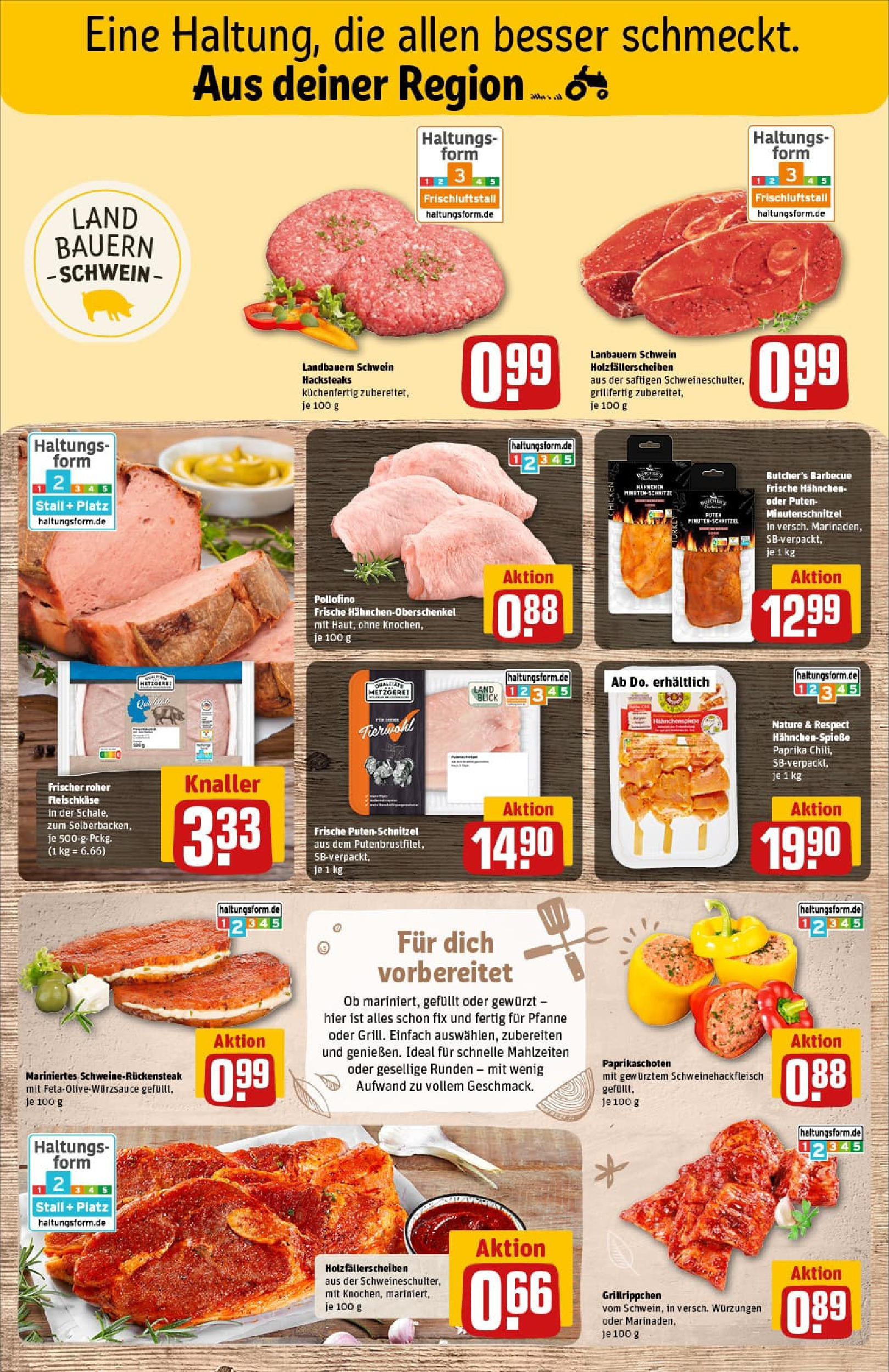 REWE Prospekt ab 11.08.2025 zum Blättern » Angebote | Seite: 8 | Produkte: Hahnchen, Schnitzel, Paprika, Putenschnitzel REWE Prospekt ab 11.08.2025 zum Blättern » Angebote | Seite: 8 | Produkte: Hahnchen, Schnitzel, Paprika, Putenschnitzel