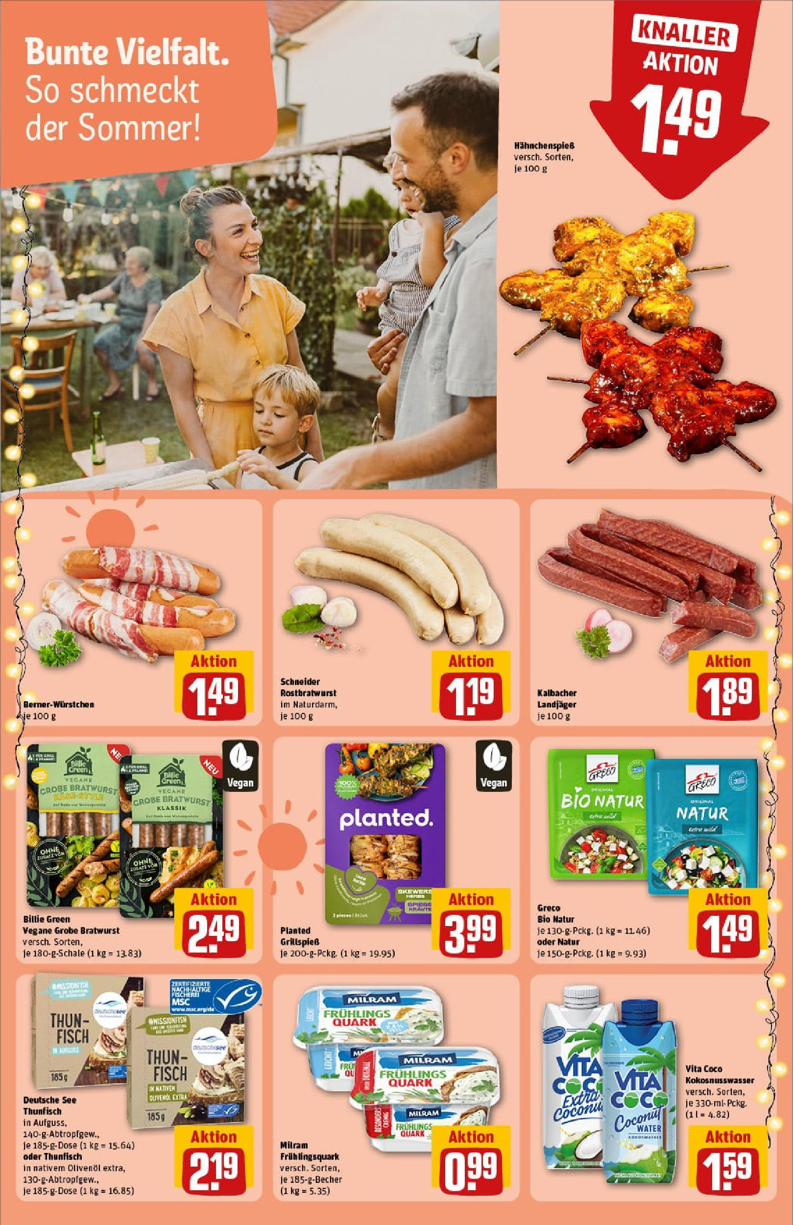 REWE Prospekt ab 11.08.2025 zum Blättern » Angebote | Seite: 18 | Produkte: Quark, Thunfisch, Olivenol, Fisch REWE Prospekt ab 11.08.2025 zum Blättern » Angebote | Seite: 18 | Produkte: Quark, Thunfisch, Olivenol, Fisch