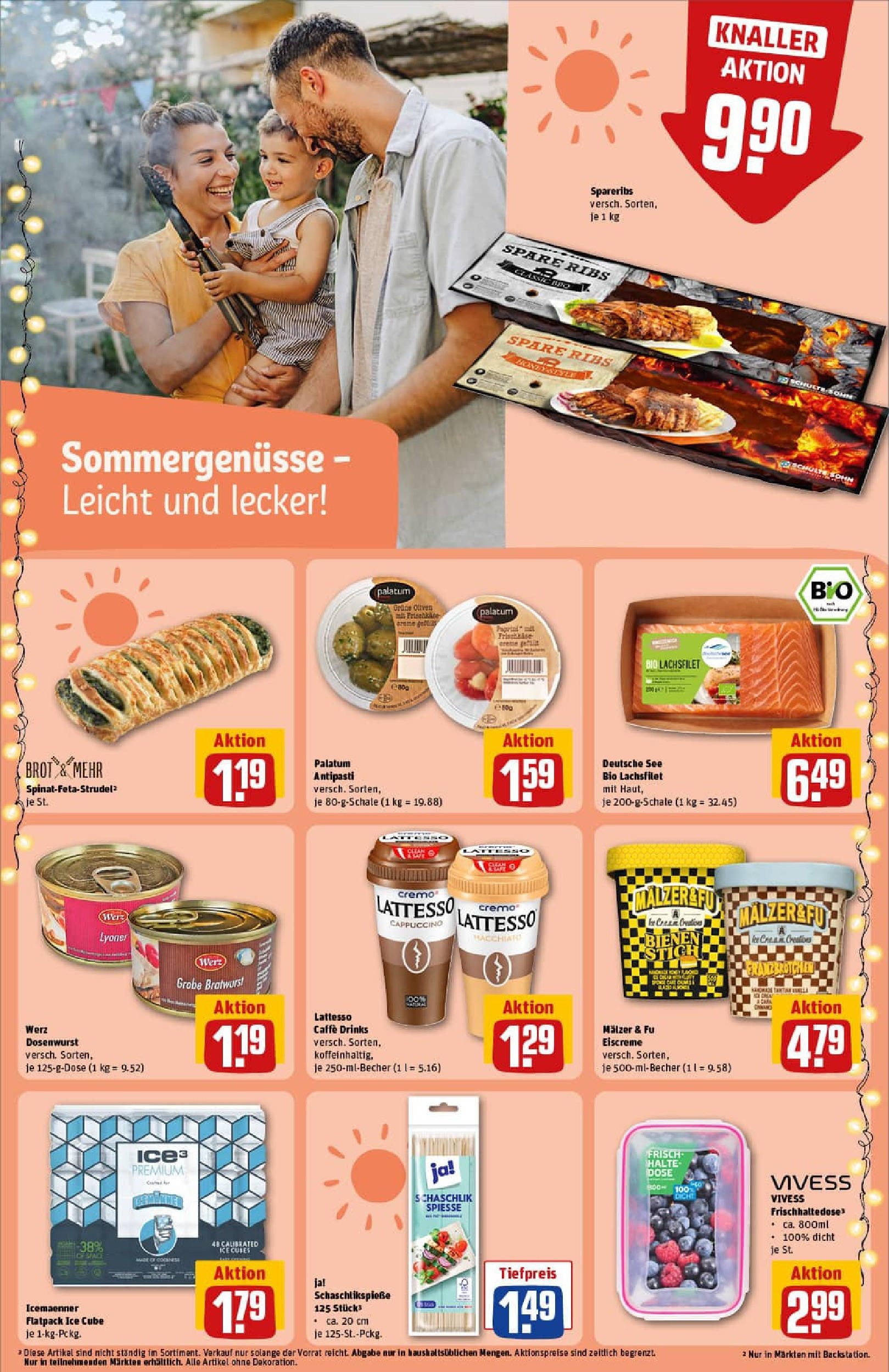 REWE Prospekt ab 11.08.2025 zum Blättern » Angebote | Seite: 19 | Produkte: Feta, Bratwurst, Spieße, Eiscreme REWE Prospekt ab 11.08.2025 zum Blättern » Angebote | Seite: 19 | Produkte: Feta, Bratwurst, Spieße, Eiscreme