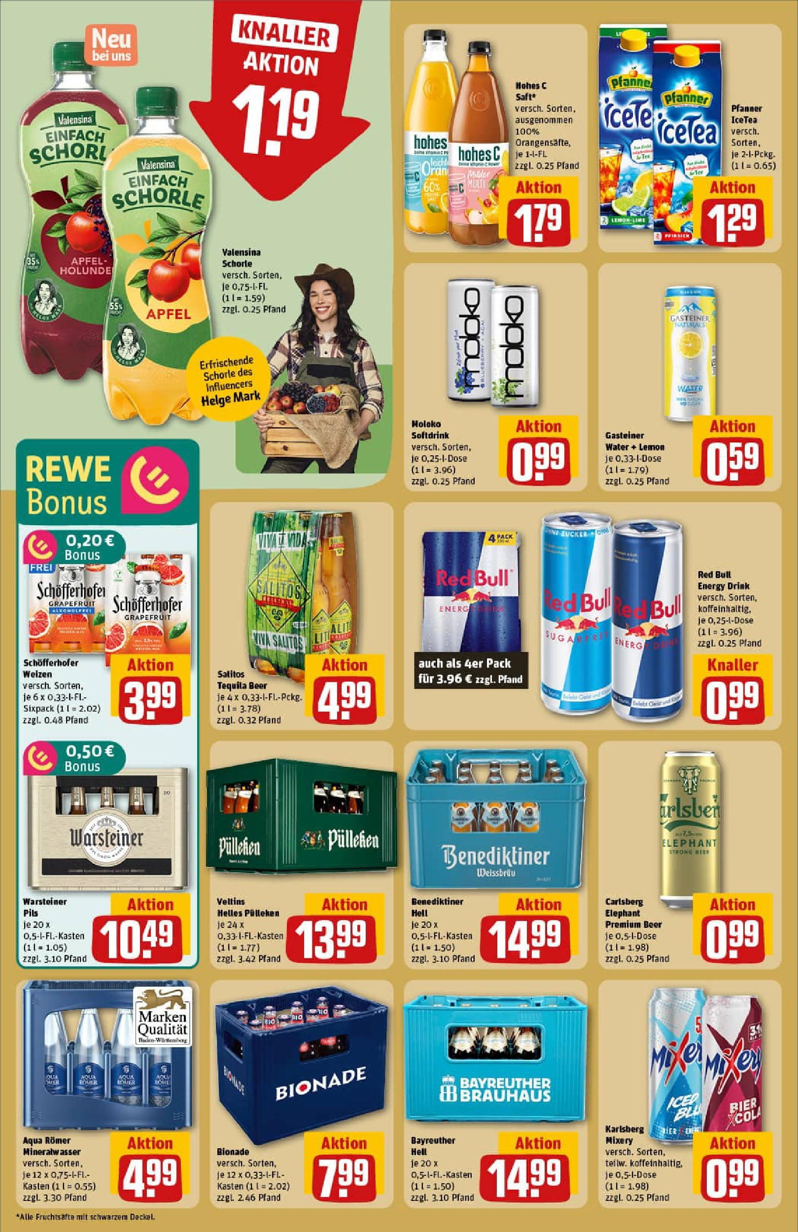REWE Prospekt ab 11.08.2025 zum Blättern » Angebote | Seite: 22 | Produkte: Bayreuther hell, Tequila, Warsteiner, Mixery REWE Prospekt ab 11.08.2025 zum Blättern » Angebote | Seite: 22 | Produkte: Bayreuther hell, Tequila, Warsteiner, Mixery