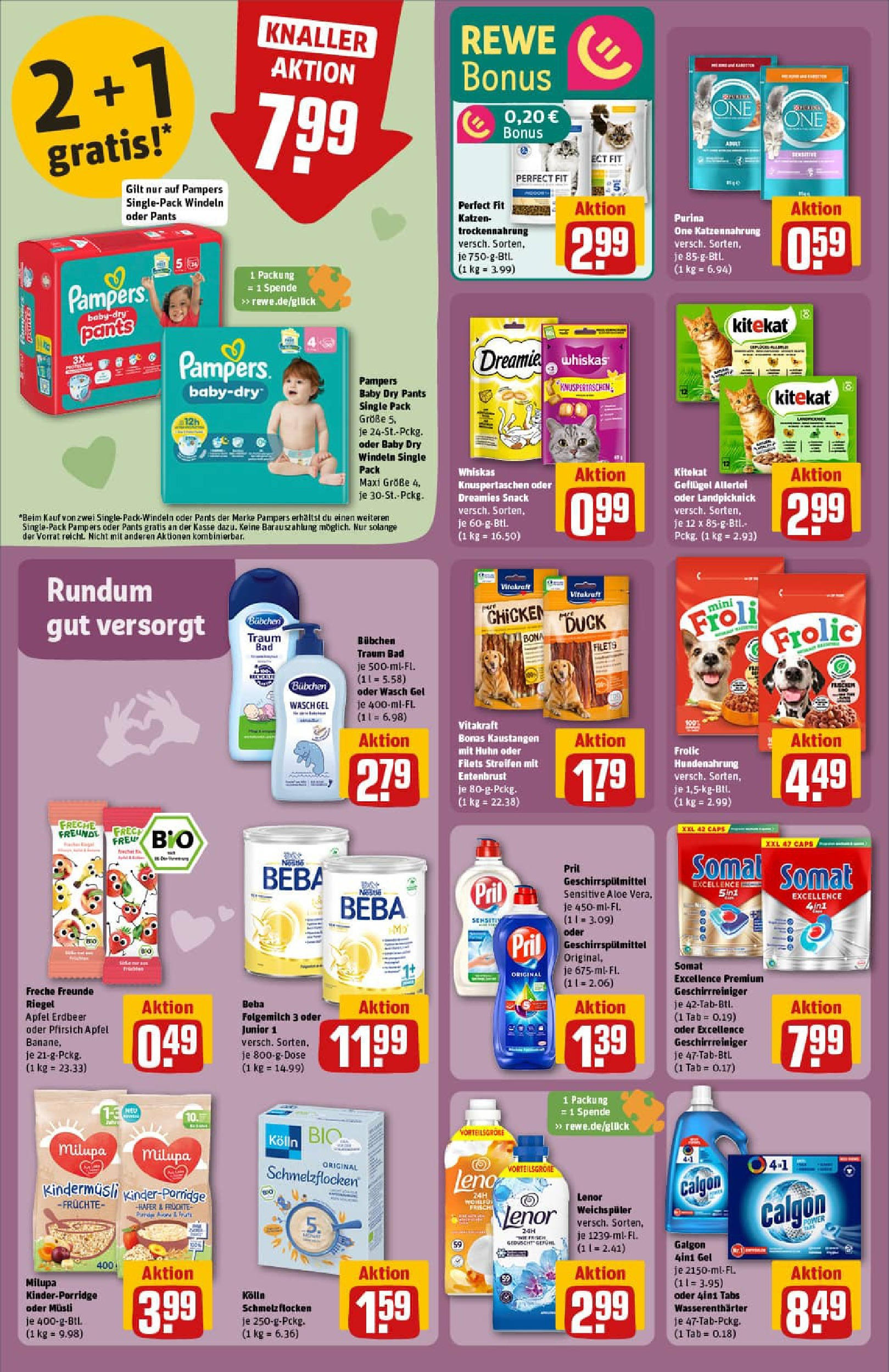 REWE Prospekt ab 11.08.2025 zum Blättern » Angebote | Seite: 26 | Produkte: Purina one, Lenor, Pril, Flocken REWE Prospekt ab 11.08.2025 zum Blättern » Angebote | Seite: 26 | Produkte: Purina one, Lenor, Pril, Flocken