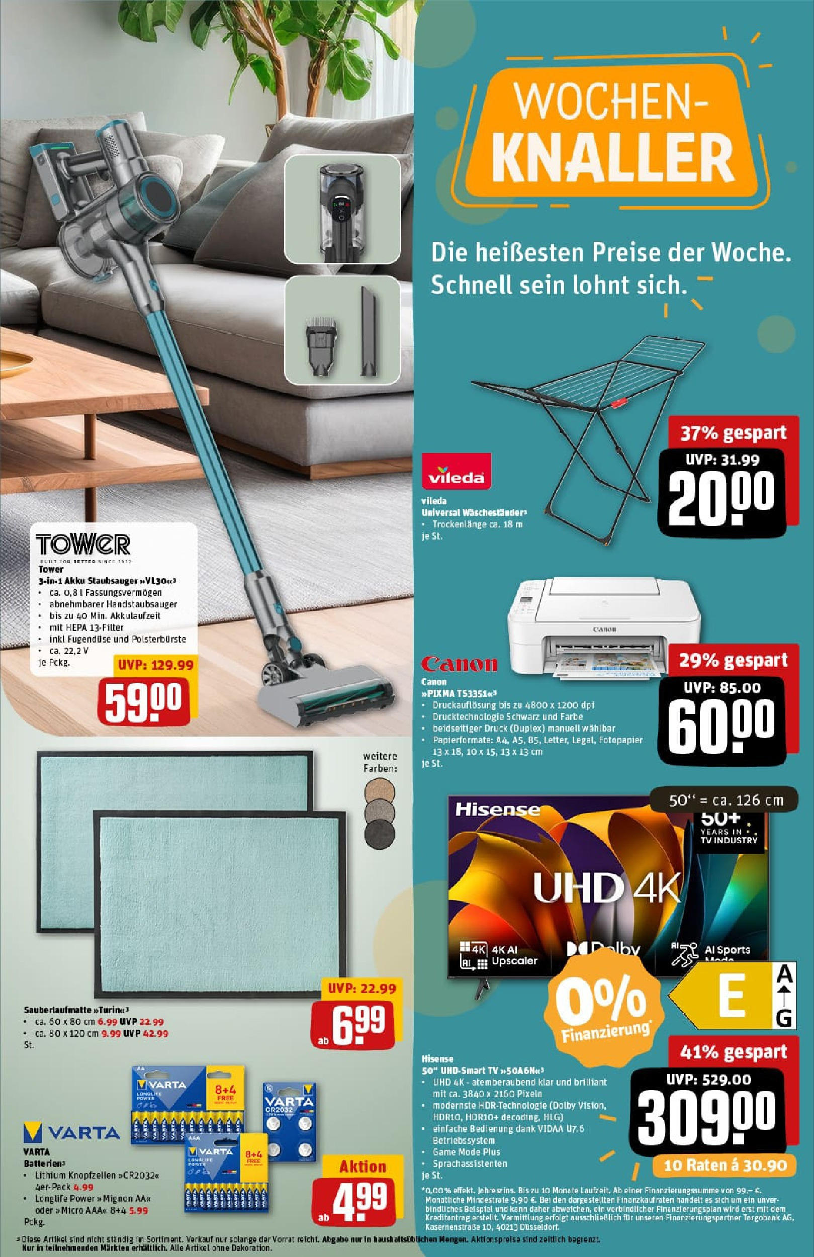 REWE Prospekt ab 11.08.2025 zum Blättern » Angebote | Seite: 27 | Produkte: Hisense, Staubsauger, Waschestander, TV