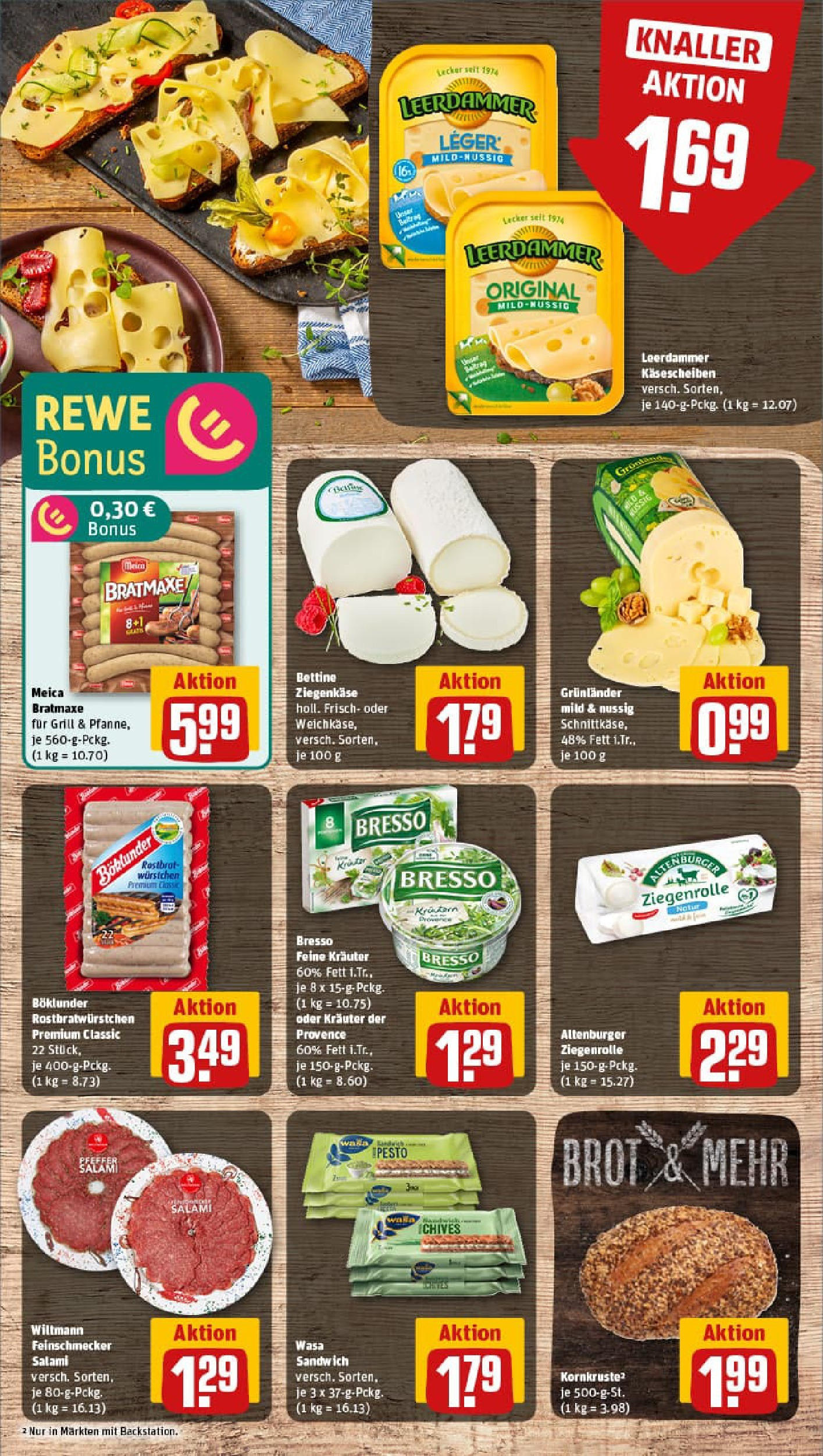REWE Prospekt ab 11.08.2025 zum Blättern » Angebote | Seite: 9 | Produkte: Grill, Ziegenkäse, Leerdammer, Meica REWE Prospekt ab 11.08.2025 zum Blättern » Angebote | Seite: 9 | Produkte: Grill, Ziegenkäse, Leerdammer, Meica