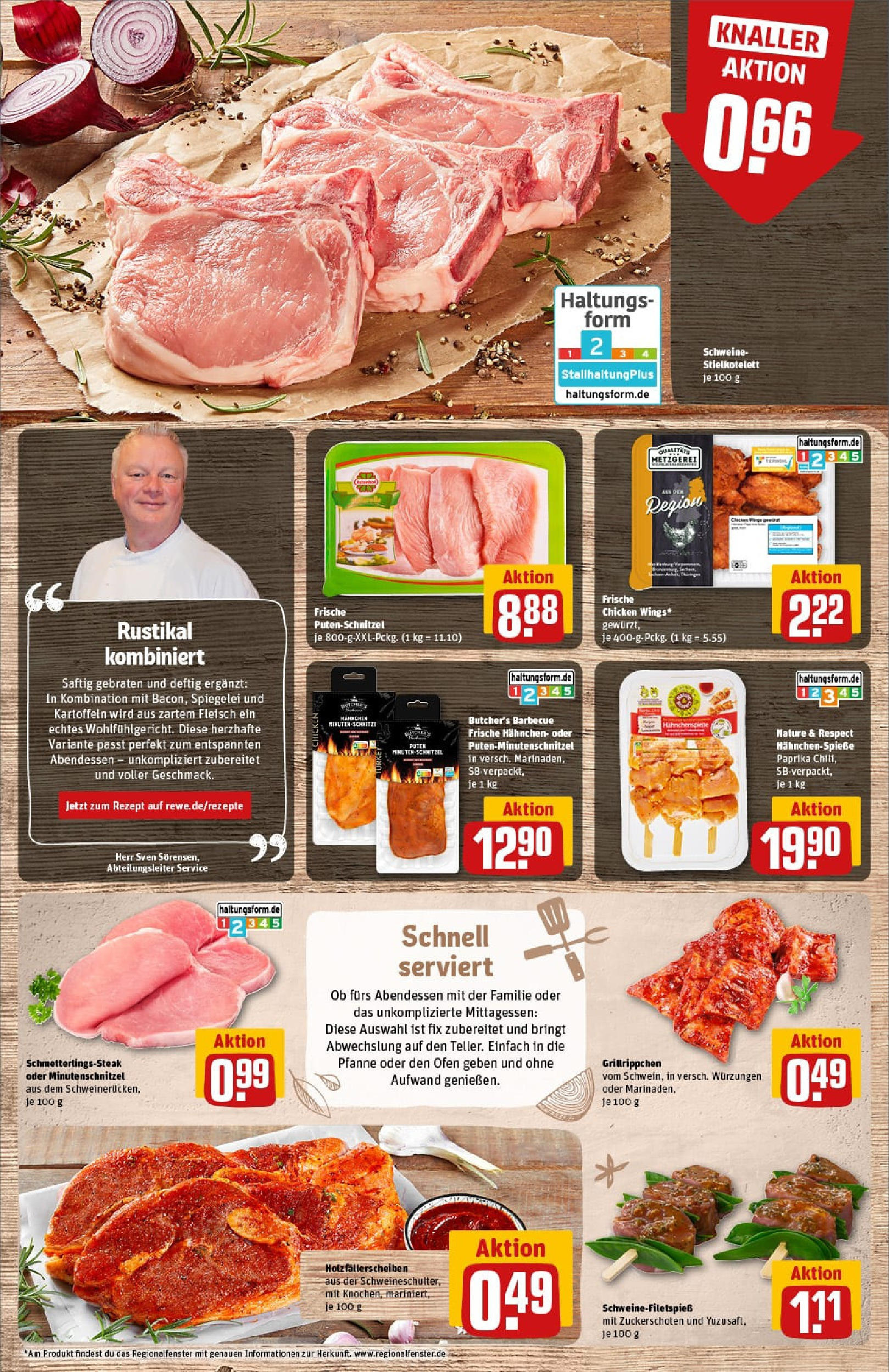 REWE Prospekt ab 11.08.2025 zum Blättern » Angebote | Seite: 8 | Produkte: Ofen, Schnitzel, Kartoffeln, Paprika