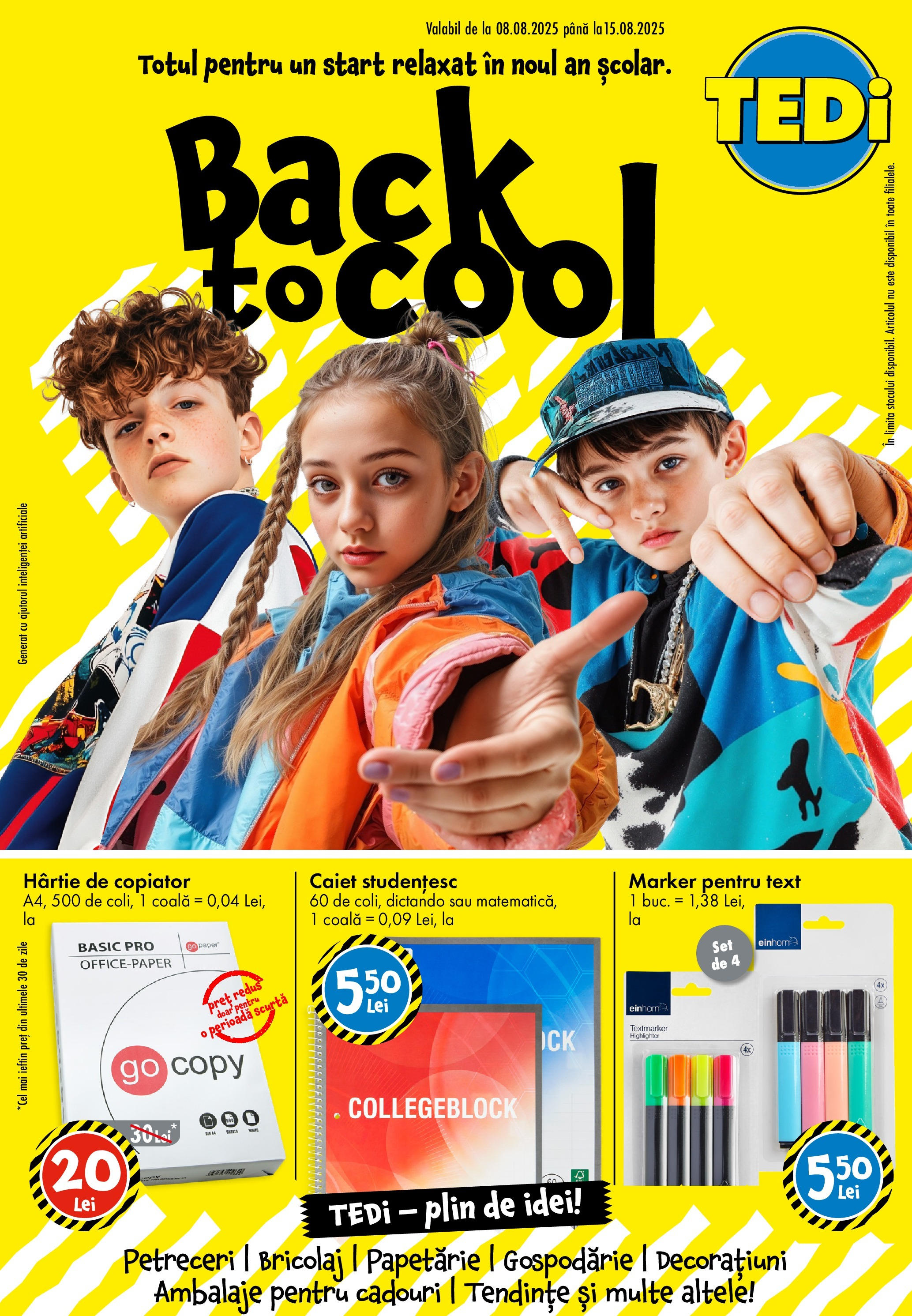 TEDi Catalog nou de la 08.08.2025 - Pagină 1 Previzualizarea de cataloage: TEDi Catalog nou valabil de la 08.08.2025