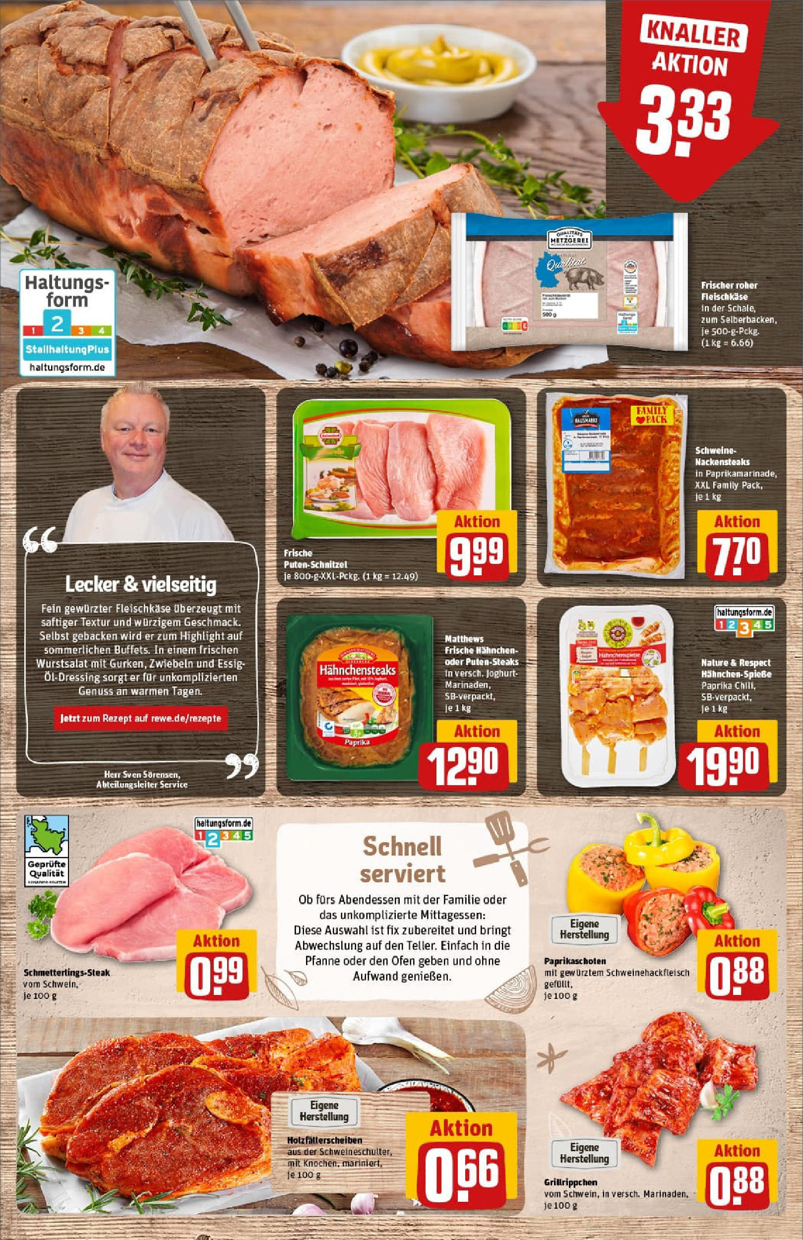 REWE Prospekt ab 11.08.2025 zum Blättern » Angebote | Seite: 8 | Produkte: Ofen, Hahnchen, Essig, Zwiebeln