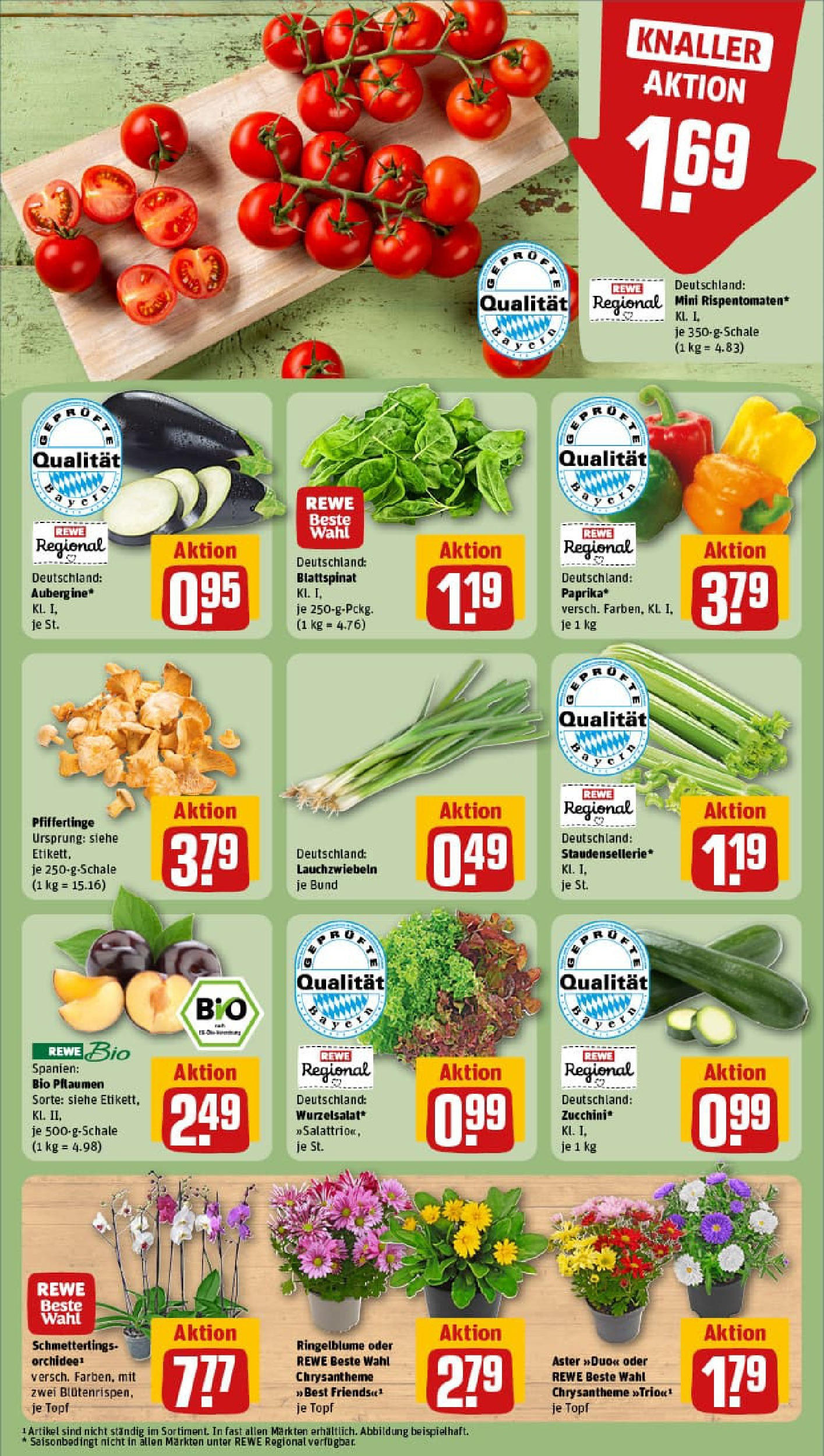 REWE Prospekt ab 11.08.2025 zum Blättern » Angebote | Seite: 7 | Produkte: Pflaumen, Pfifferlinge, Zucchini REWE Prospekt ab 11.08.2025 zum Blättern » Angebote | Seite: 7 | Produkte: Pflaumen, Pfifferlinge, Zucchini