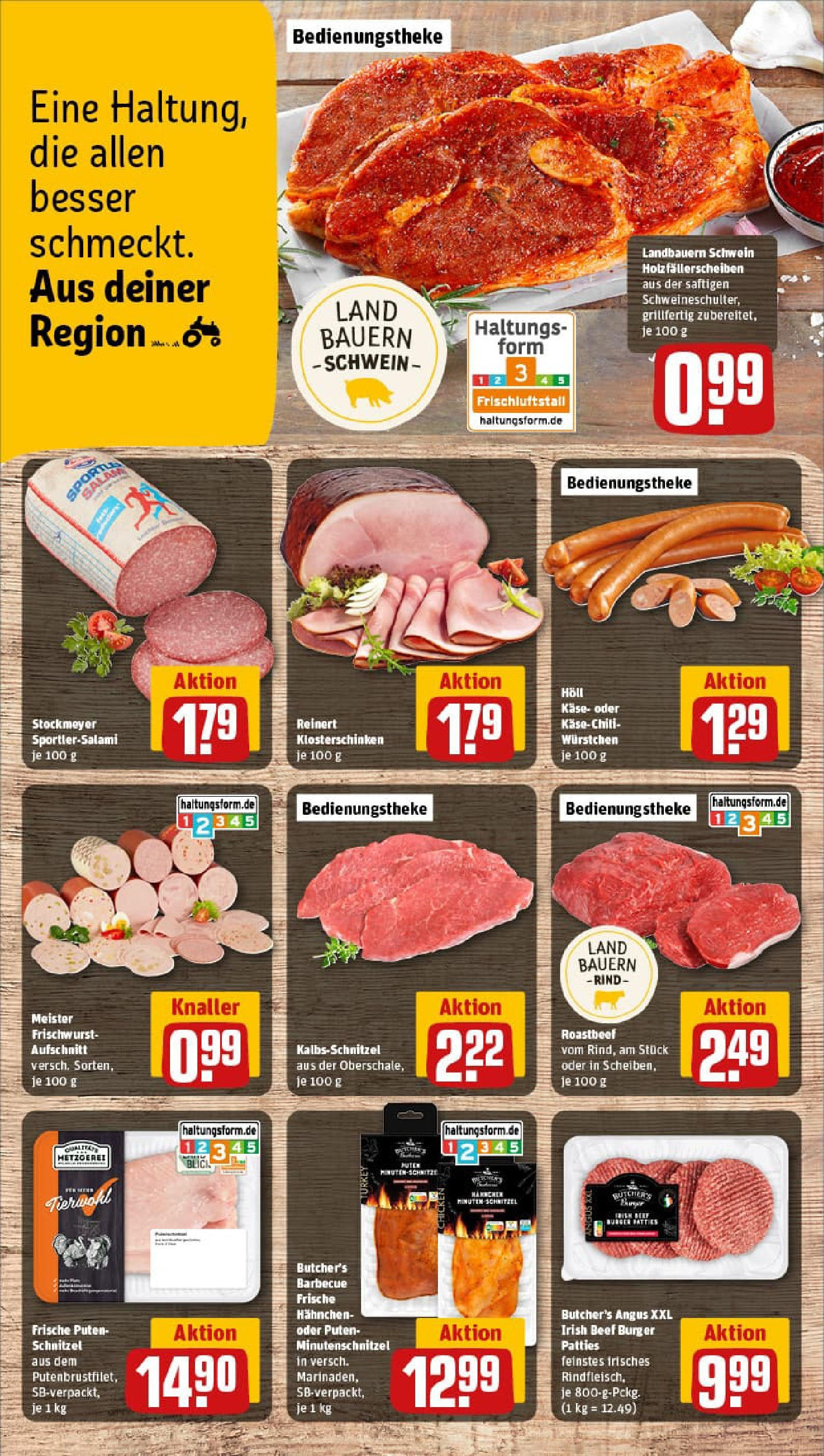 REWE Prospekt ab 11.08.2025 zum Blättern » Angebote | Seite: 8 | Produkte: Hahnchen, Käse, Burger, Roastbeef REWE Prospekt ab 11.08.2025 zum Blättern » Angebote | Seite: 8 | Produkte: Hahnchen, Käse, Burger, Roastbeef