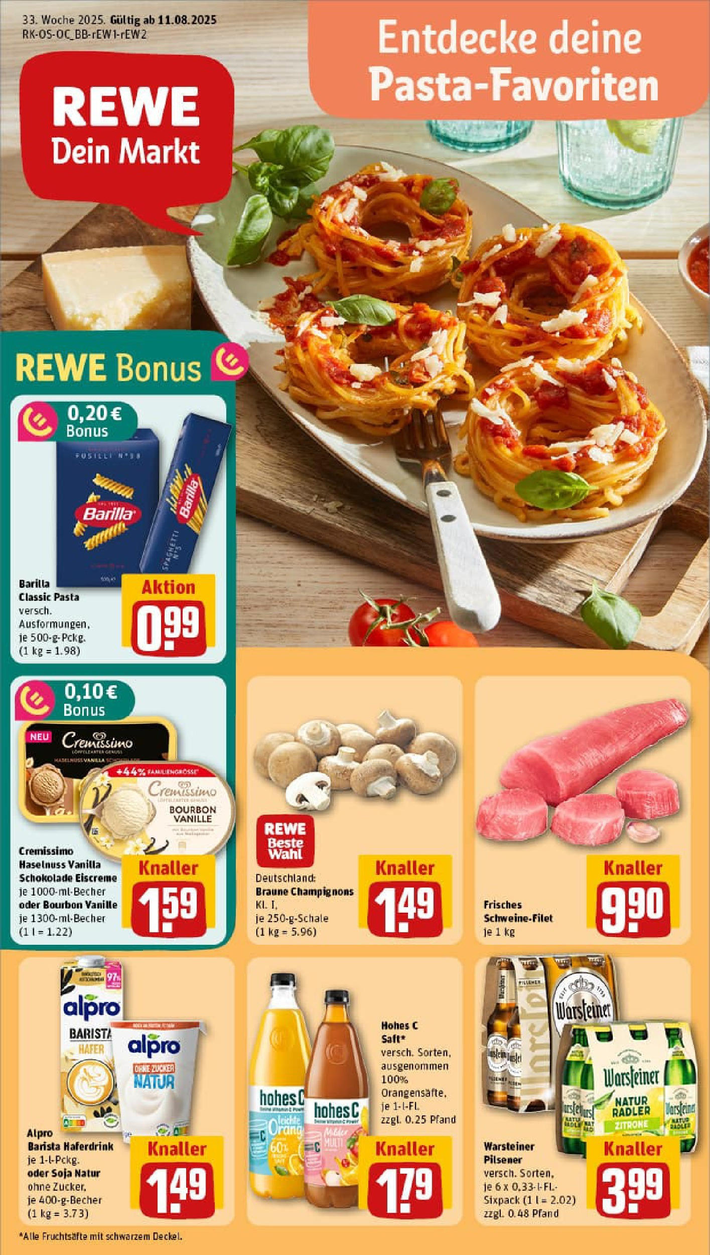 REWE Prospekt ab 11.08.2025 nächste Woche - Prospekt Berlin / Prenzlauer Berg Vorschau von dem Prospekt des Geschäftes Rewe, gültig ab dem 11.08.2025