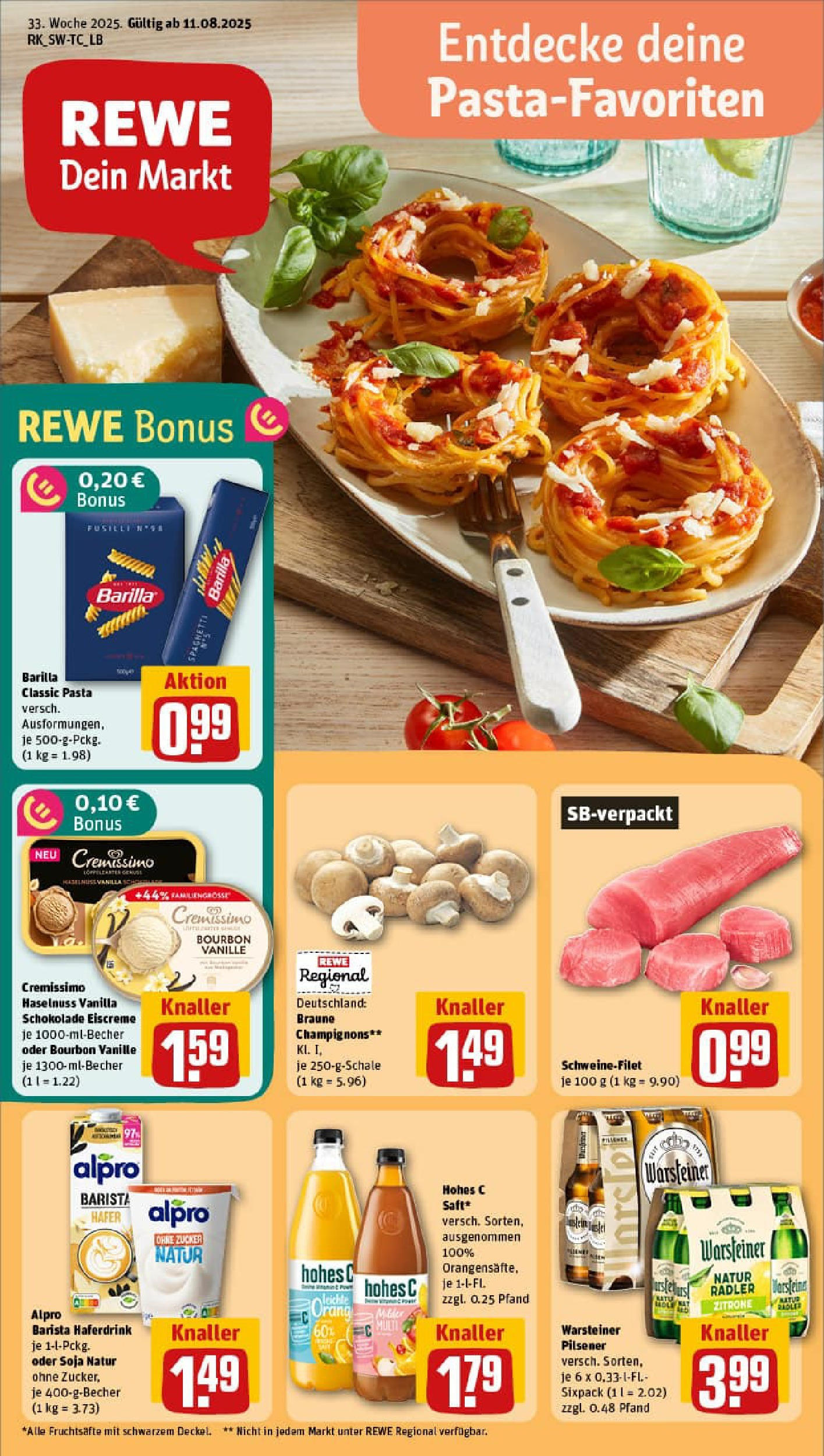 REWE Prospekt ab 11.08.2025 nächste Woche - Prospekt Stuttgart/Mitte	