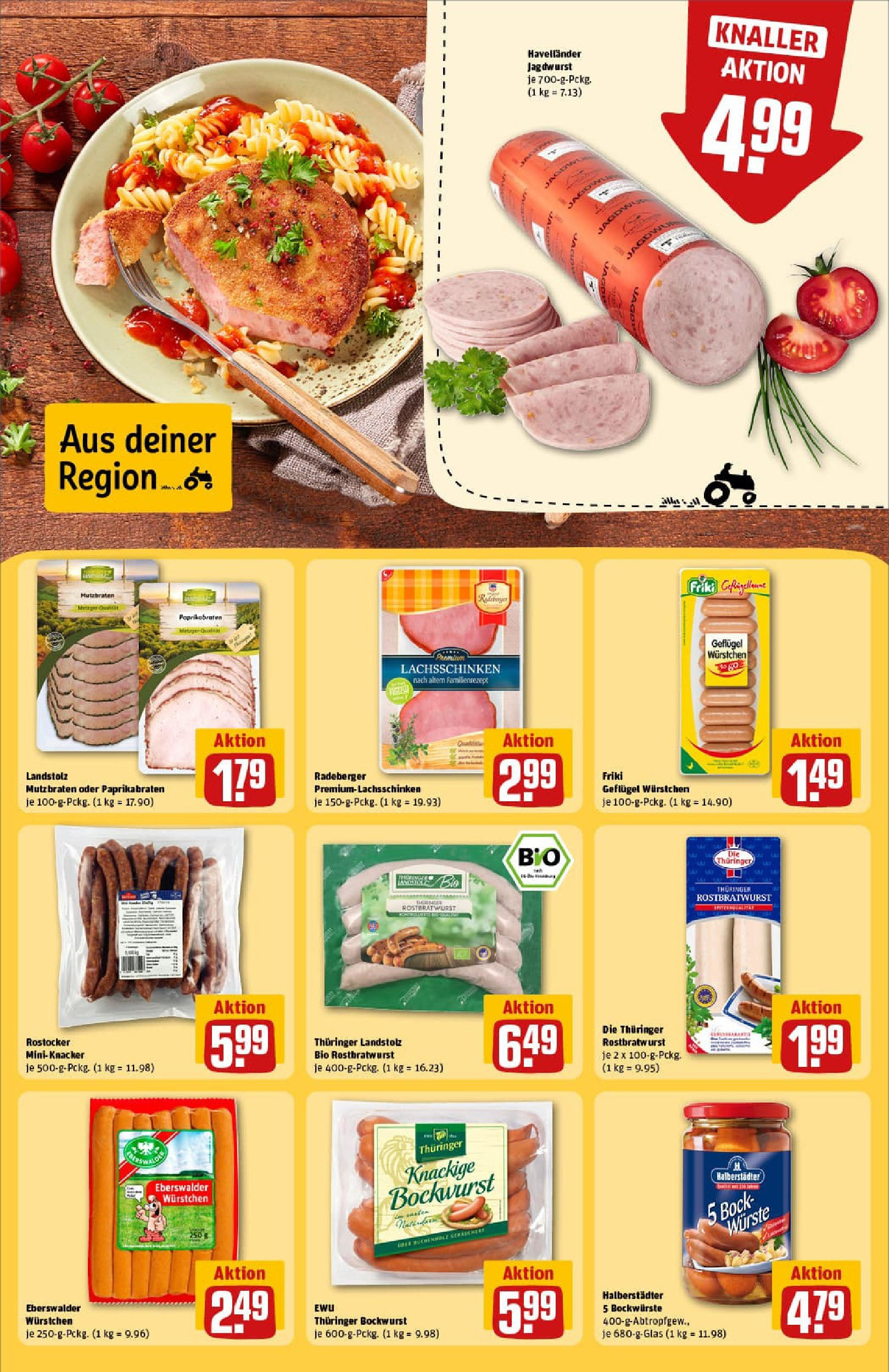 REWE Prospekt ab 11.08.2025 zum Blättern » Angebote | Seite: 19 | Produkte: Bockwurst, Wurst