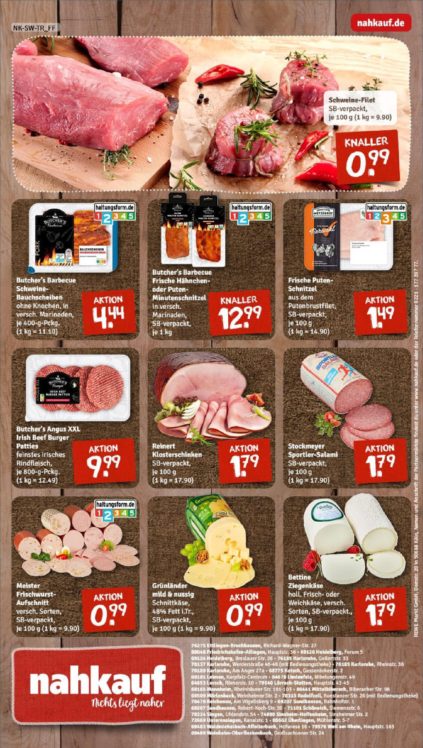 REWE Prospekt ab 11.08.2025 zum Blättern » Angebote | Seite: 8 | Produkte: Schweinefilet, Grunlander, Salami, Rindfleisch REWE Prospekt ab 11.08.2025 zum Blättern » Angebote | Seite: 8 | Produkte: Schweinefilet, Grunlander, Salami, Rindfleisch